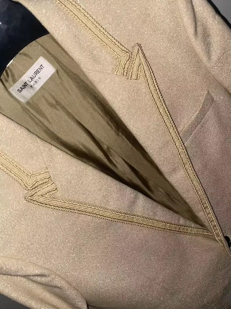 Saint Laurent Paris Saint Laurent Paris 15SS palace baby's breath blazer 2505-N Size 44R - 3 Thumbnail