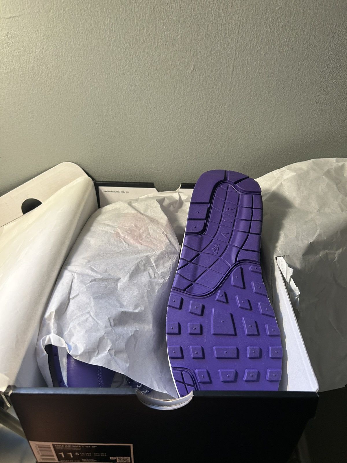 Nike × Supreme Supreme/Nike air max 1 ‘87 Size US 11.5 / EU 44-45 - 5 Thumbnail