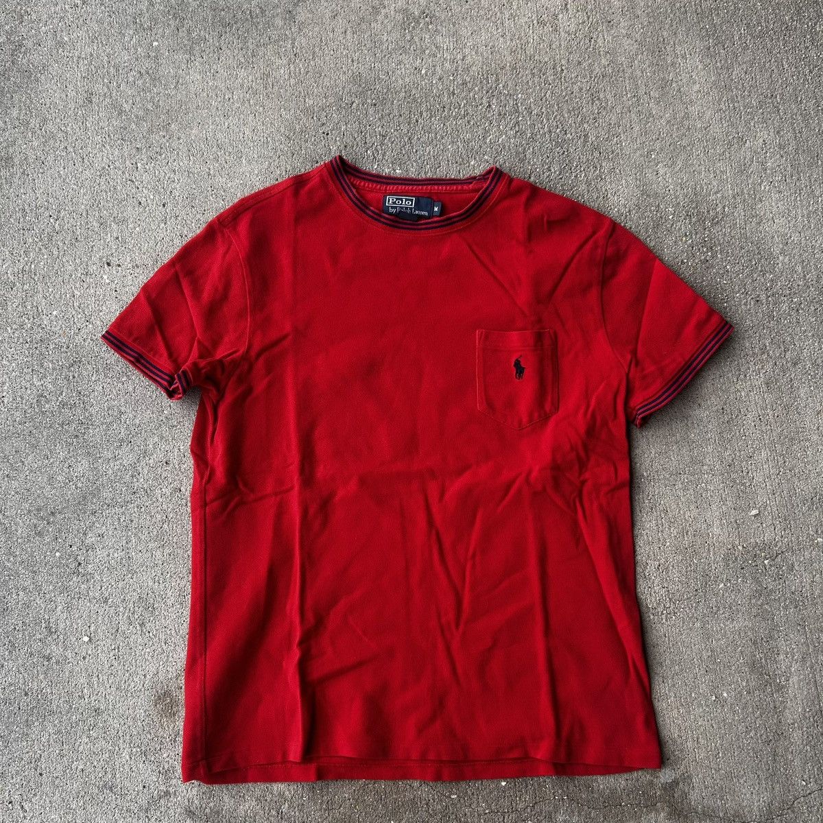 Polo Ralph Lauren × Vintage vintage 90s polo Ralph Lauren cut & sew ringer t shirt Size US M / EU 48-50 / 2 - 1 Thumbnail