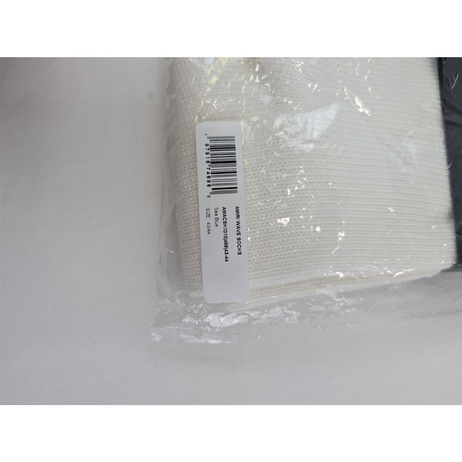 Amiri o1rshd1 Q:2 / Size: 43-44 / Wave Socks in Sea Blue Size ONE SIZE - 17 Thumbnail