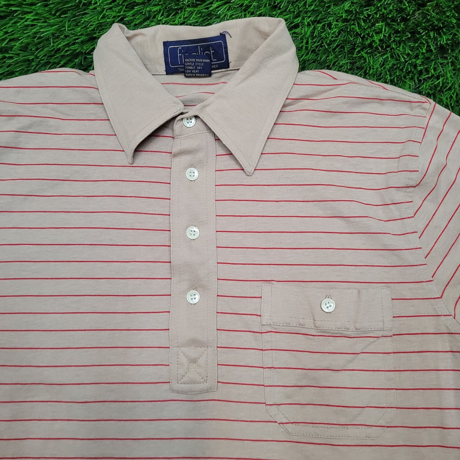 Vintage VTG 70s Finalist Dagger Collar Knit Polo XS Stripe Size US XS / EU 42 / 0 - 2 Thumbnail