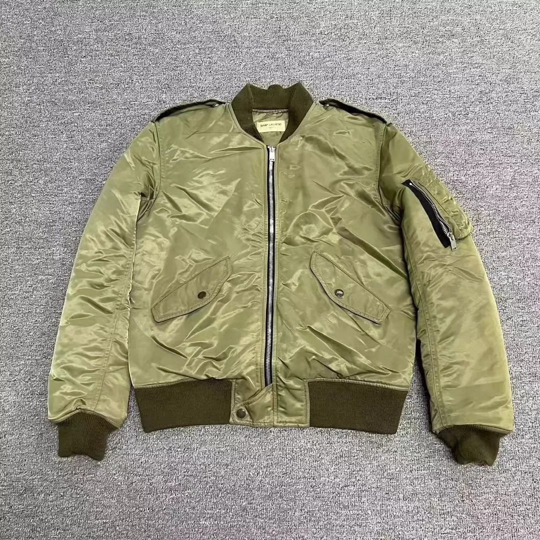 Saint Laurent Paris Saint Laurent Paris Green pilot jacket Size US S / EU 44-46 / 1 - 1 Thumbnail