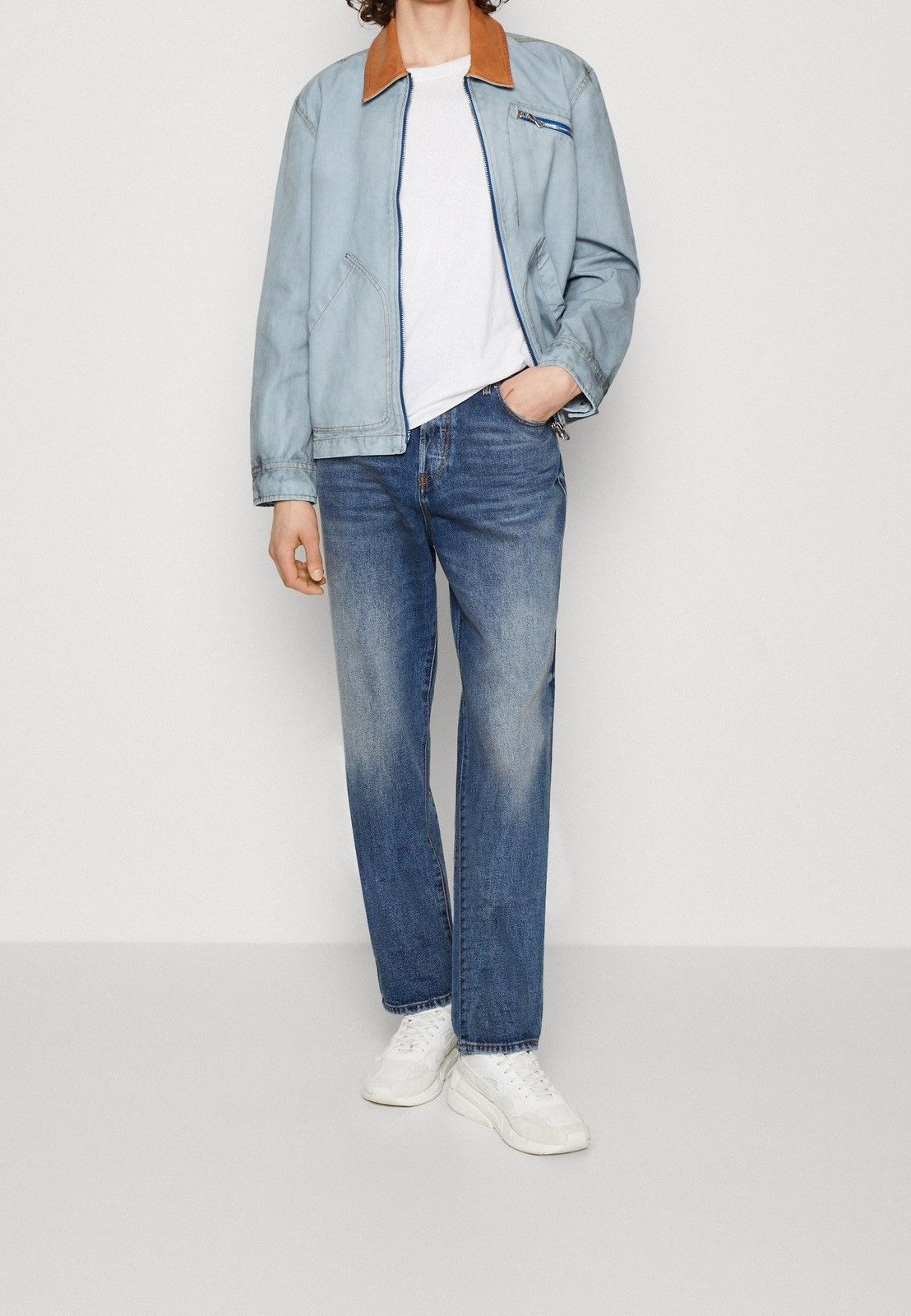 Diesel !DS! SS23 Diesel J-Chart Treated Canvas Indigo Denim Jacket Size US M / EU 48-50 / 2 - 5 Thumbnail