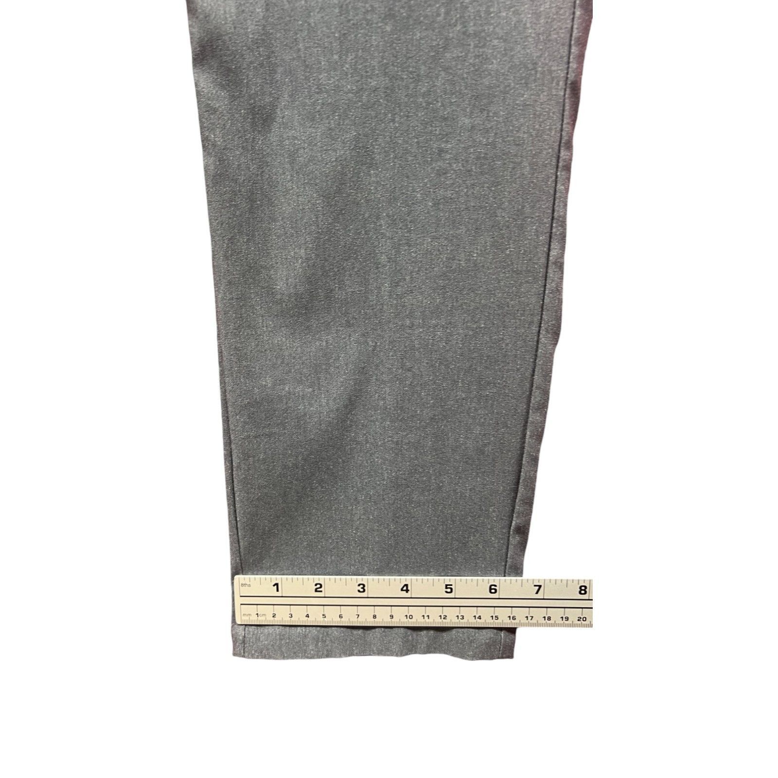 Worthington Worthington - Women's Mid-Rise Slim Leg Pants - Heather Gray Size 30" / US 8 / IT 44 - 8 Thumbnail