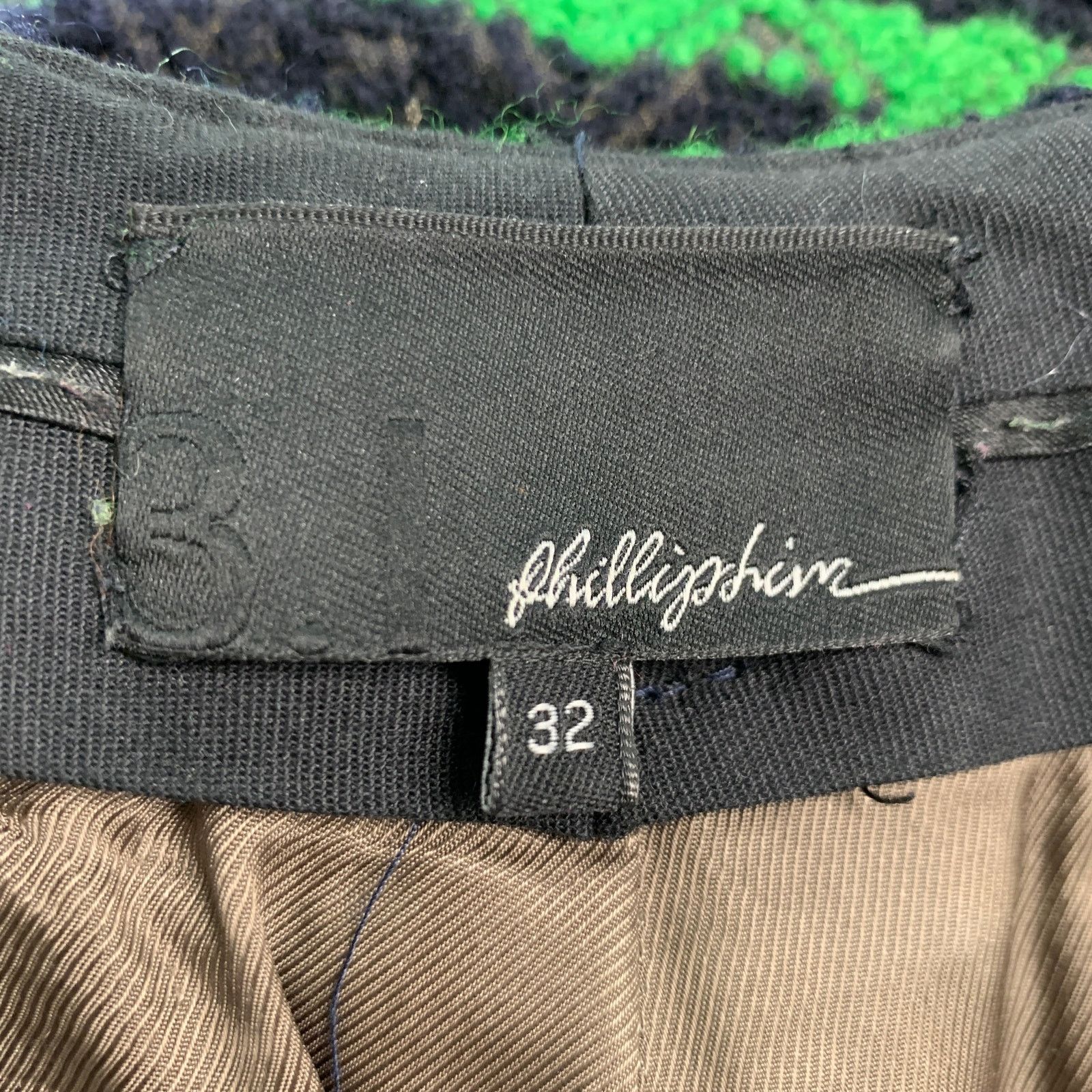 3.1 Phillip Lim Size 32 Green Black Tweed Cotton Wool Zip Fly Dress Pants Size US 32 / EU 48 - 5 Thumbnail
