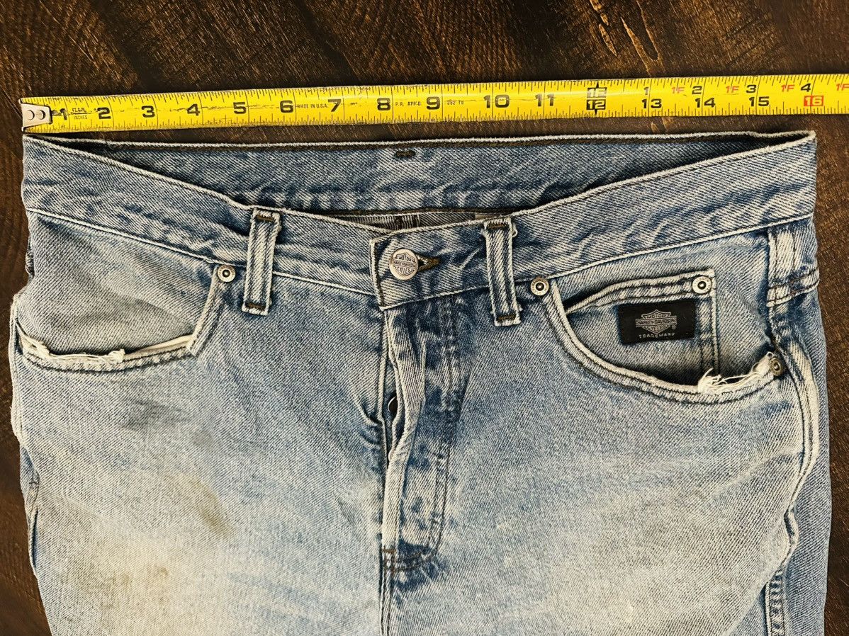 Harley Davidson VTG Men's Buttonfly Harley Davidson Jeans Size 32x28 Biker Size US 32 / EU 48 - 4 Thumbnail