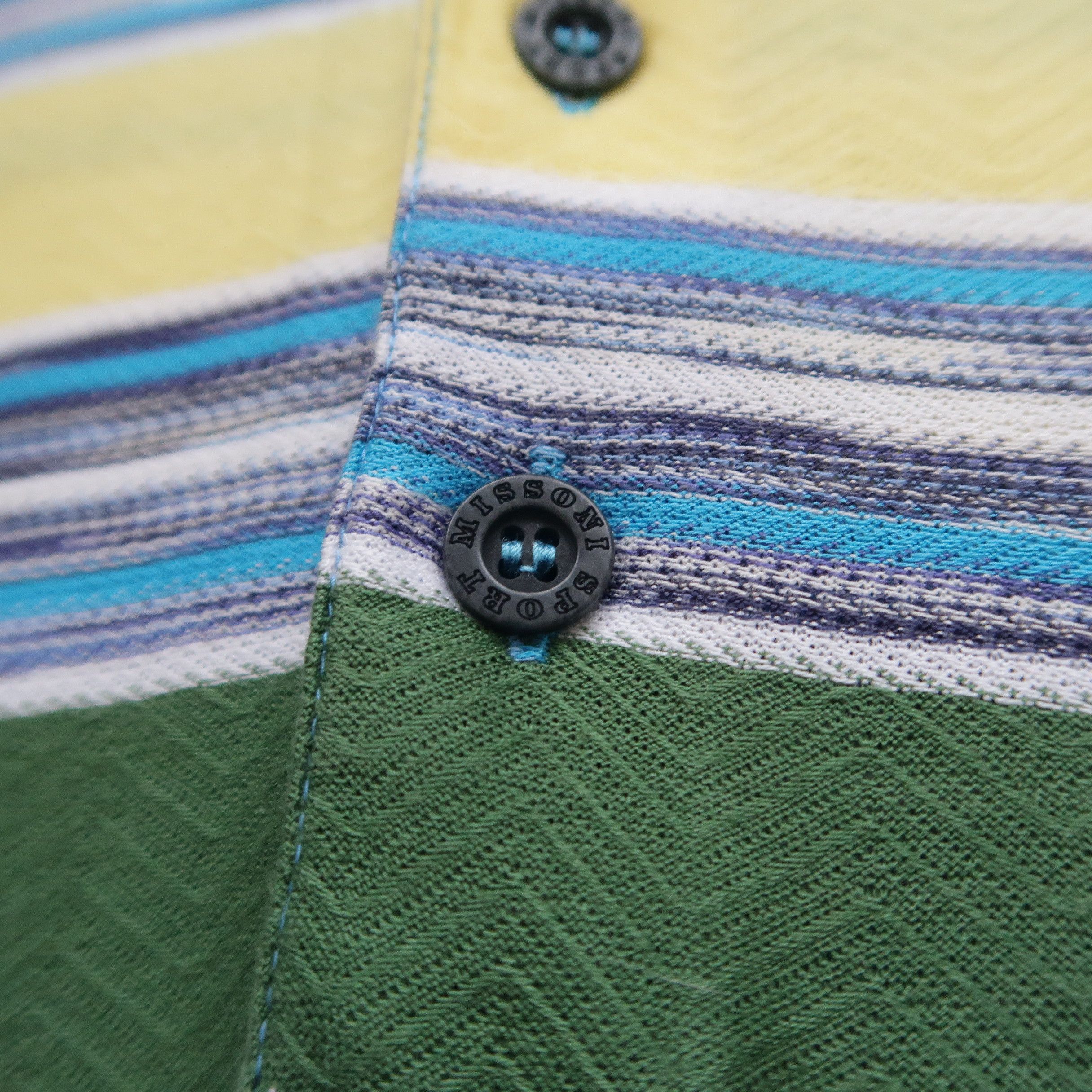 Missoni Vintage 90s Missoni Sport Psychedelic Polo Shirt Size US M / EU 48-50 / 2 - 5 Thumbnail