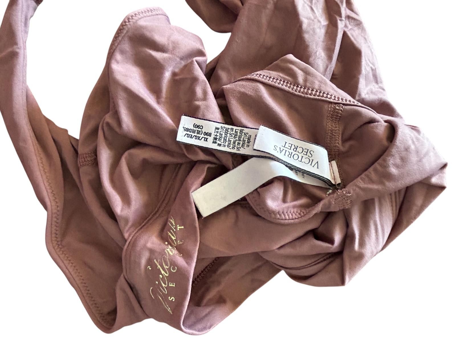 Designer Victoria's Secret Blush Pink Cropped Bra Size XL / US 12-14 / IT 48-50 - 4 Thumbnail