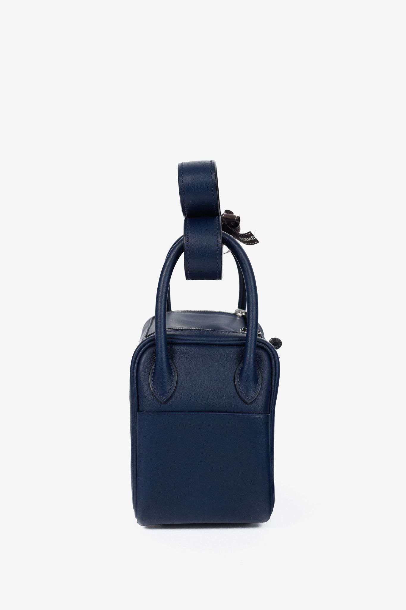 Hermes Hermes Lindy II Mini Verso Bleu Navy Swift Shoulder Bag Size ONE SIZE - 3 Thumbnail