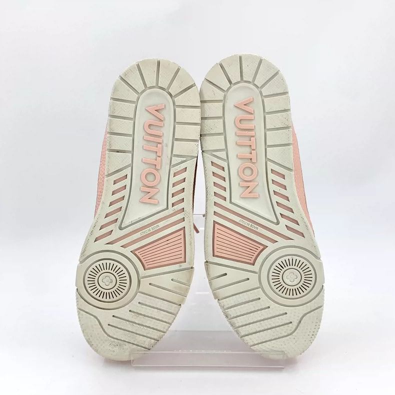 Louis Vuitton Louis Vuitton Pink Round Toe Strappy Board Sneaker Size US 8 / EU 41 - 5 Thumbnail