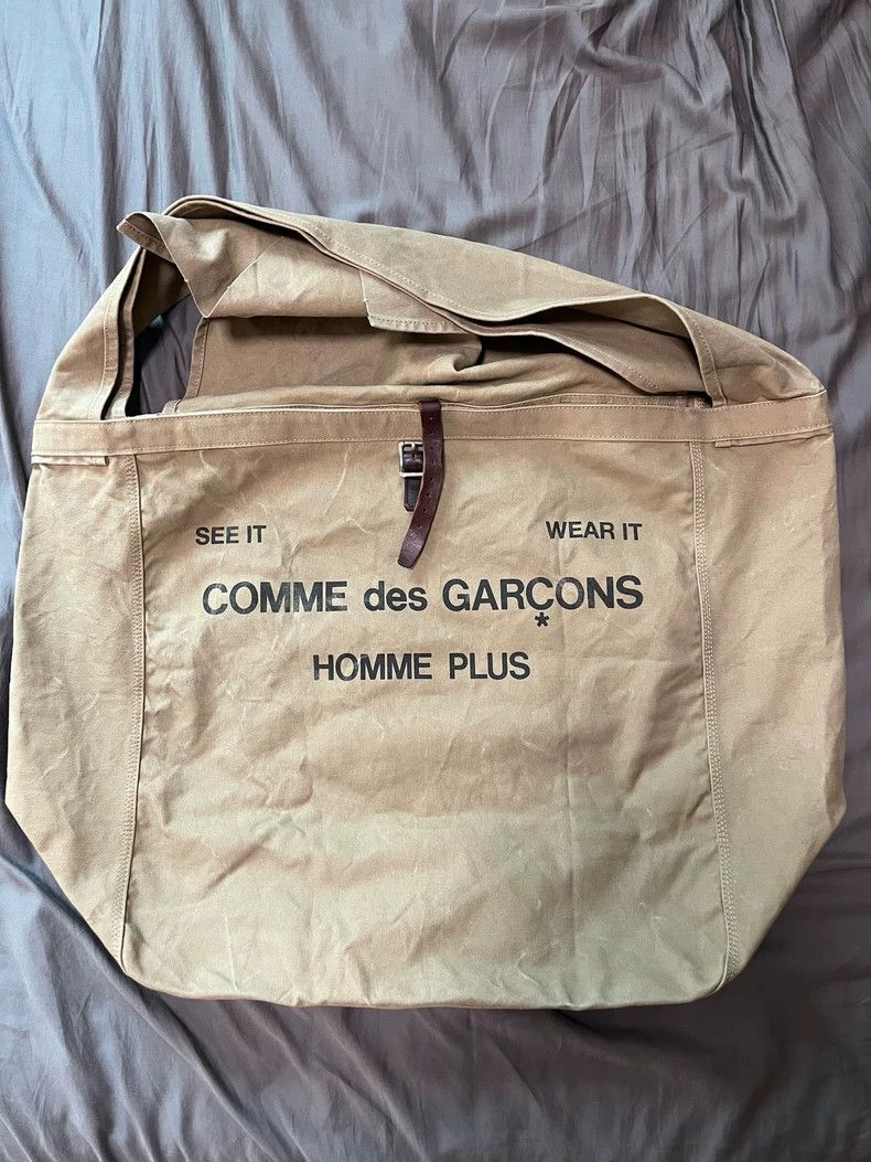 Comme Des Garcons Homme Oversized Crossbody Bag in Brown, Men's