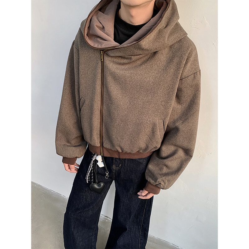 2 way Zip Outer Hoodie