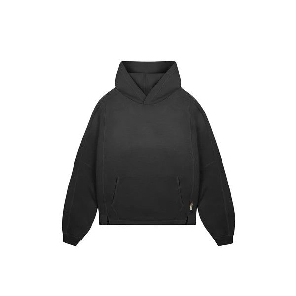 Represent Clo. Stepped Hem Hoodie - Stained Black - S / Stained Black Size US S / EU 44-46 / 1 - 1 Thumbnail