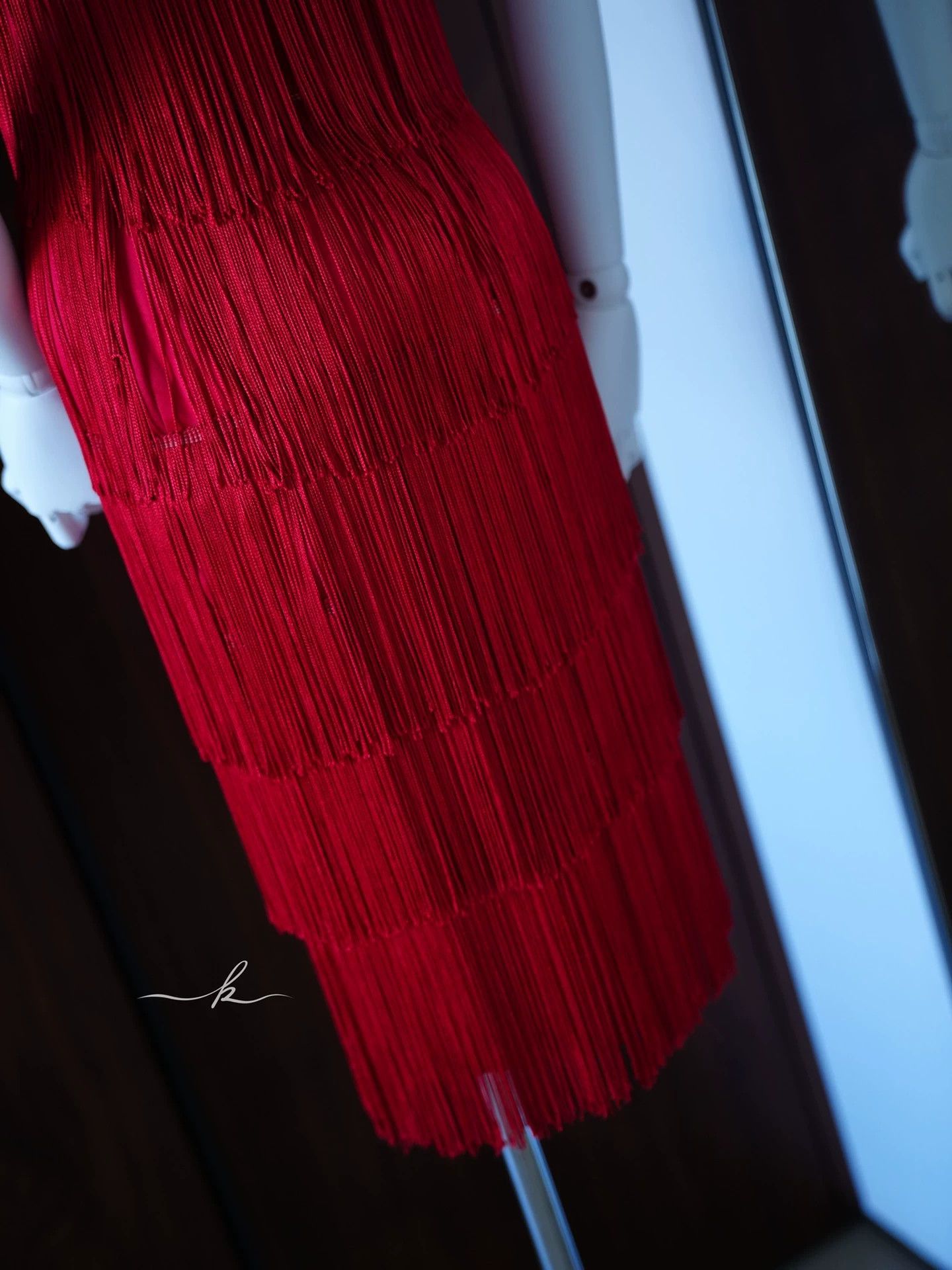 Vintage American Vintage Scarlet Red Flapper Dress S/XS Size S / US 4 / IT 40 - 6 Thumbnail