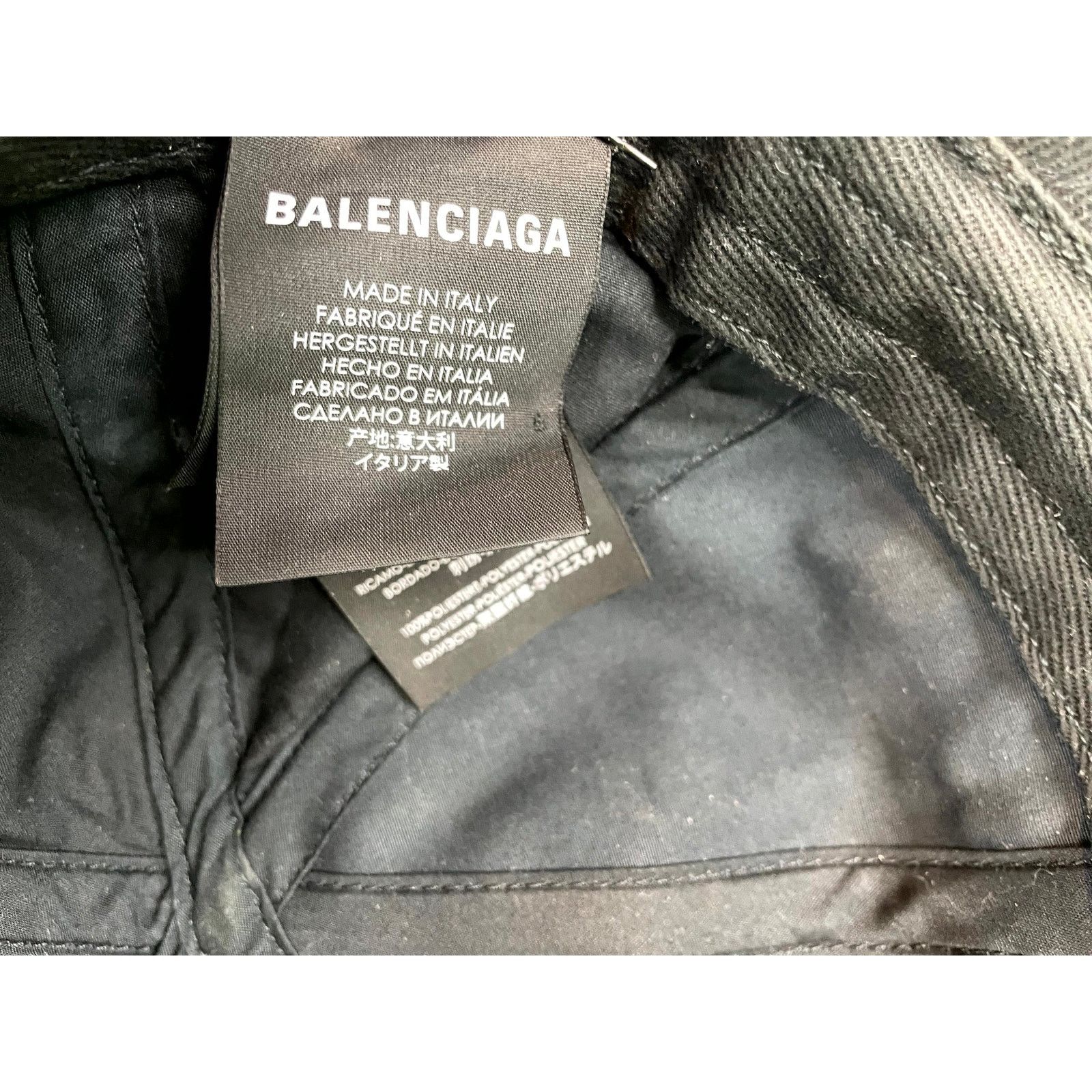 Balenciaga Balenciaga BLNCG 24-7 News Black Hat Size 34 - 5 Thumbnail