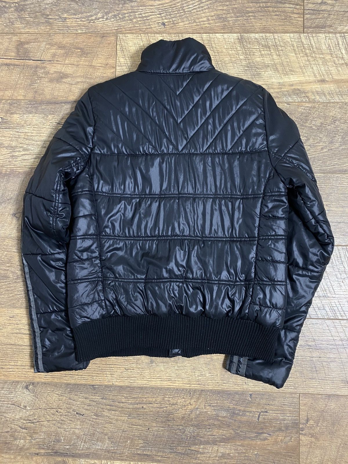 Adidas Adidas Black Puffer Jacket Gold Hardware 3-Stripes M Size M / US 6-8 / IT 42-44 - 12 Thumbnail