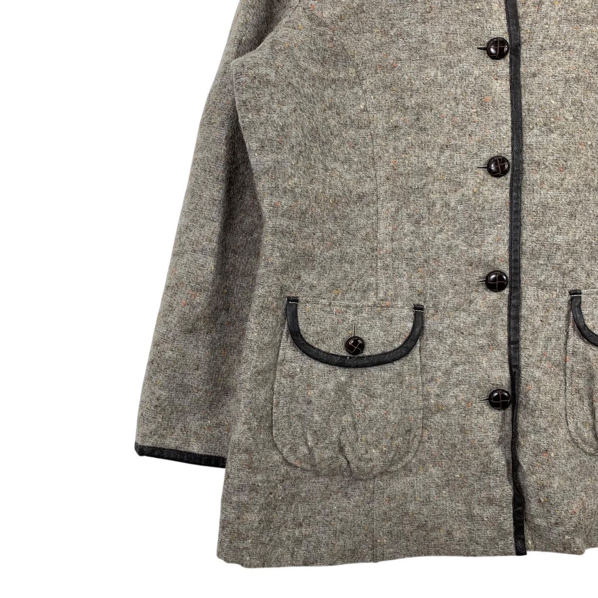 Japanese Brand × Kansai Yamamoto Kansai Bis KANSAI YAMAMOTO Japanese Brand Wool Coat Jacket Size US L / EU 52-54 / 3 - 5 Thumbnail