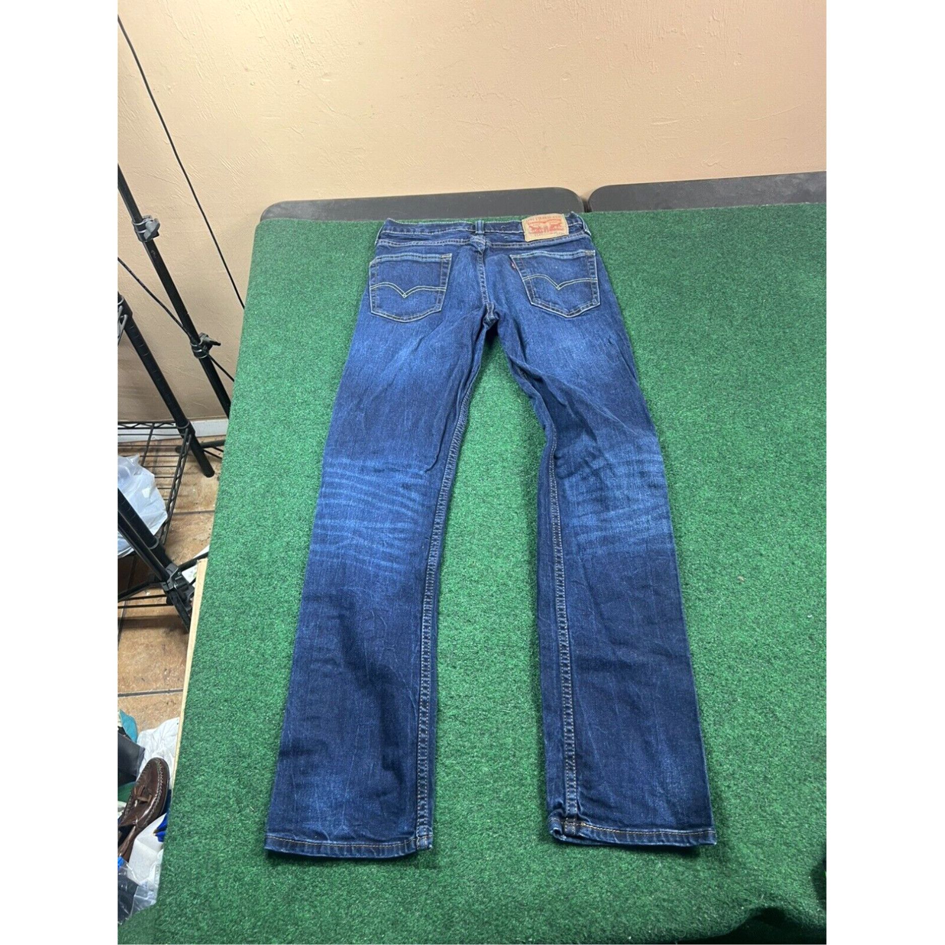 Levi's Levi 514 Men's Straight Fit Blue Stretch Denim Jeans Sz 29x32 Size US 29 - 1 Thumbnail