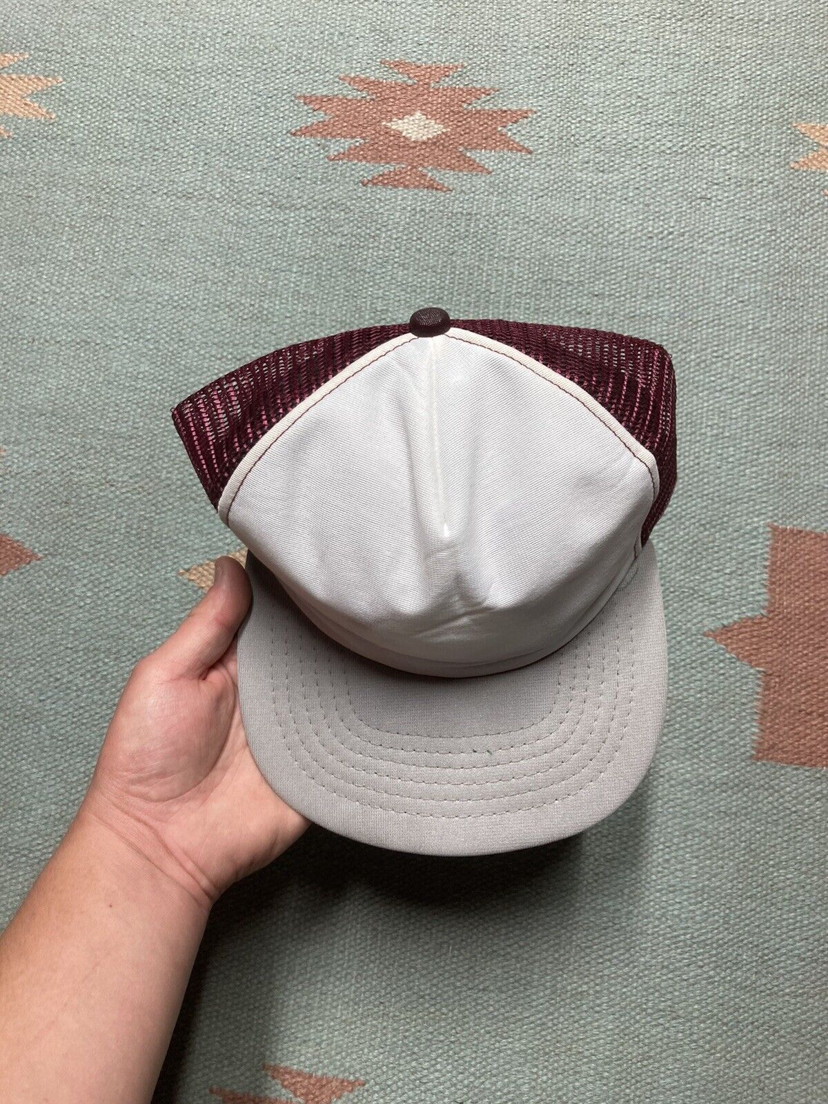 New Era × Vintage VTG 80s trucker hat mesh new era pro design tri tone blank Size ONE SIZE - 3 Thumbnail
