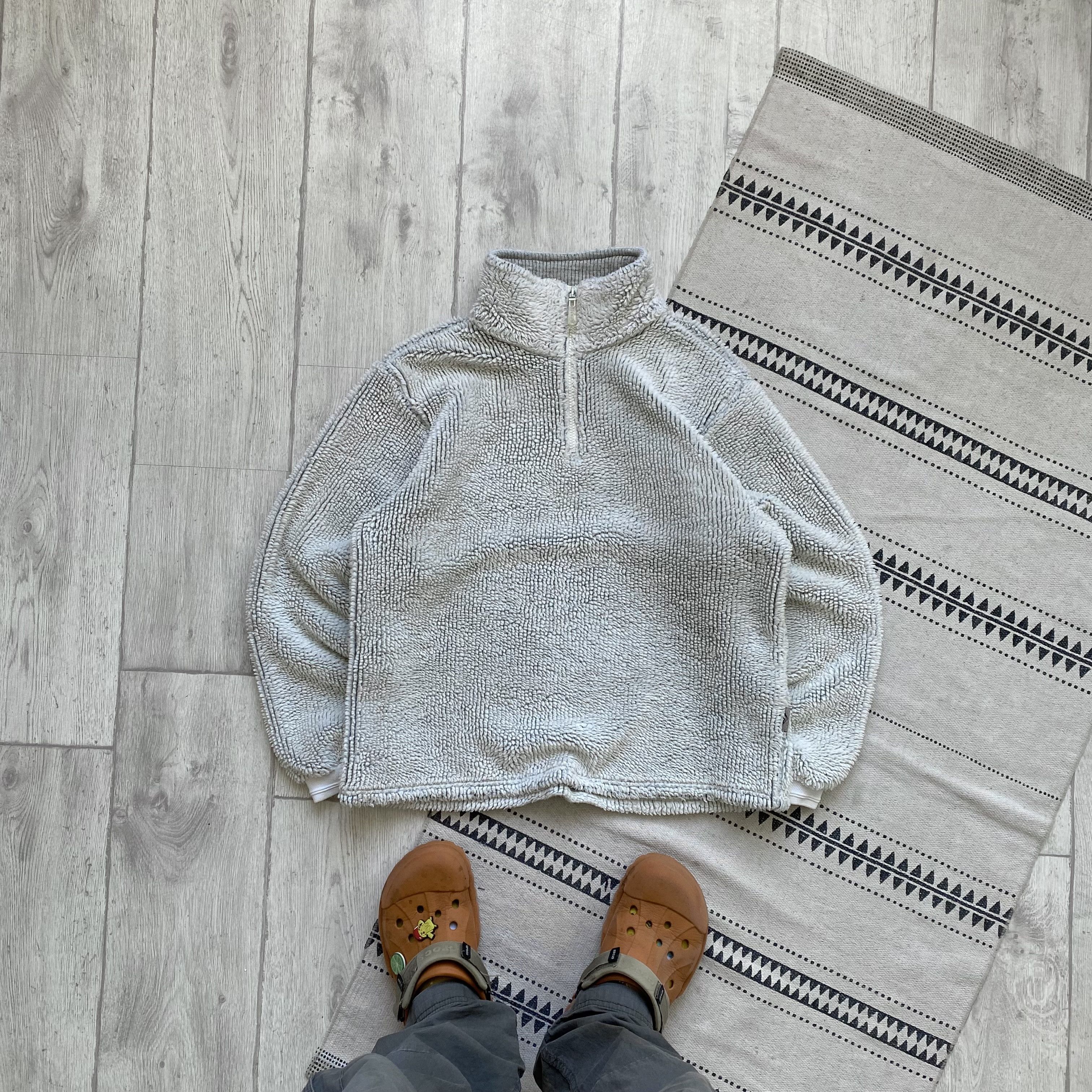 Quiksilver Vintage 80-90s Quiksilver fleece zip sweater Teddy Synchilla Size US S / EU 44-46 / 1 - 2 Thumbnail