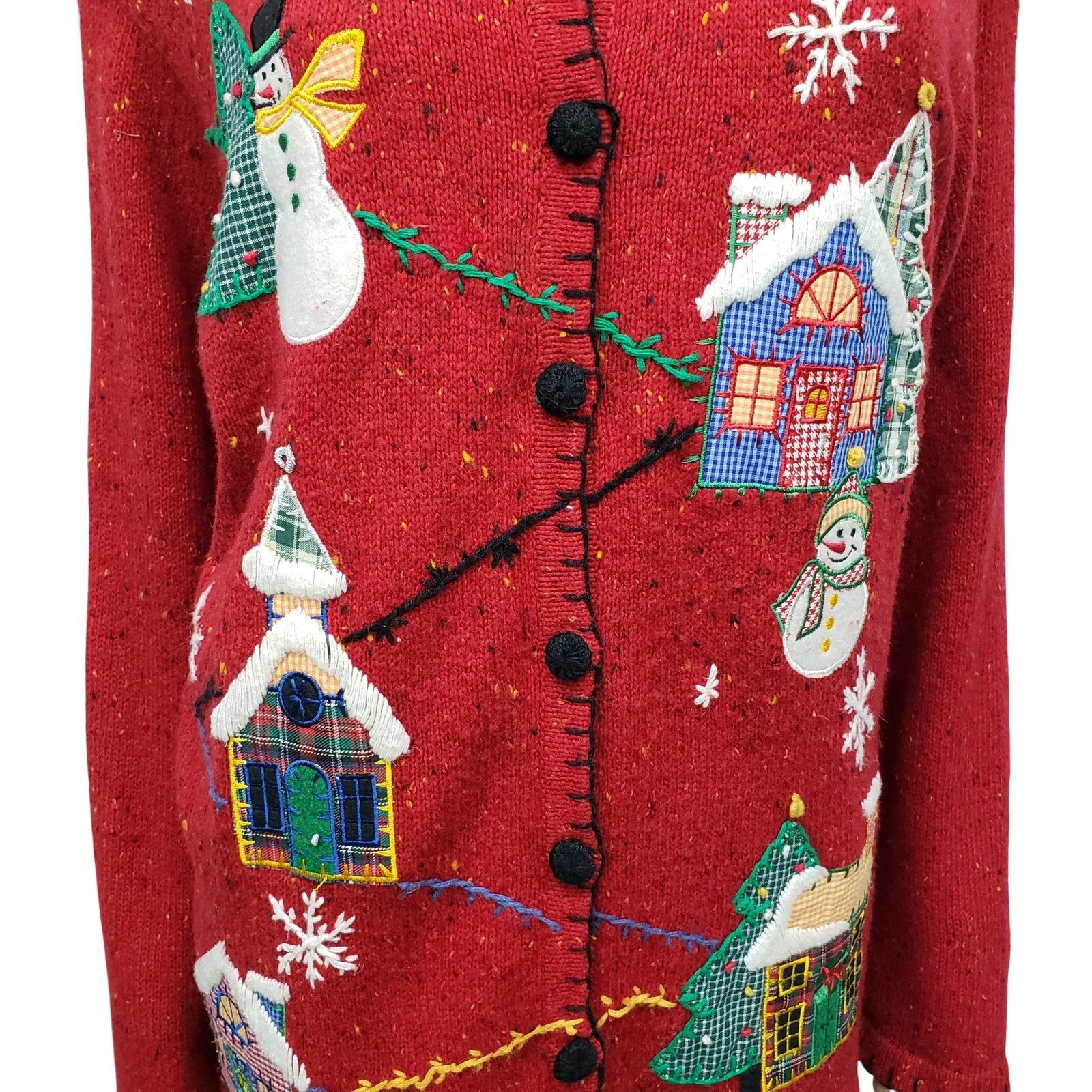 Vintage Victoria Jones Cardigan Sweater 2XL Holiday Ugly Christmas Size XXL / US 16-18 / IT 52-54 - 4 Thumbnail