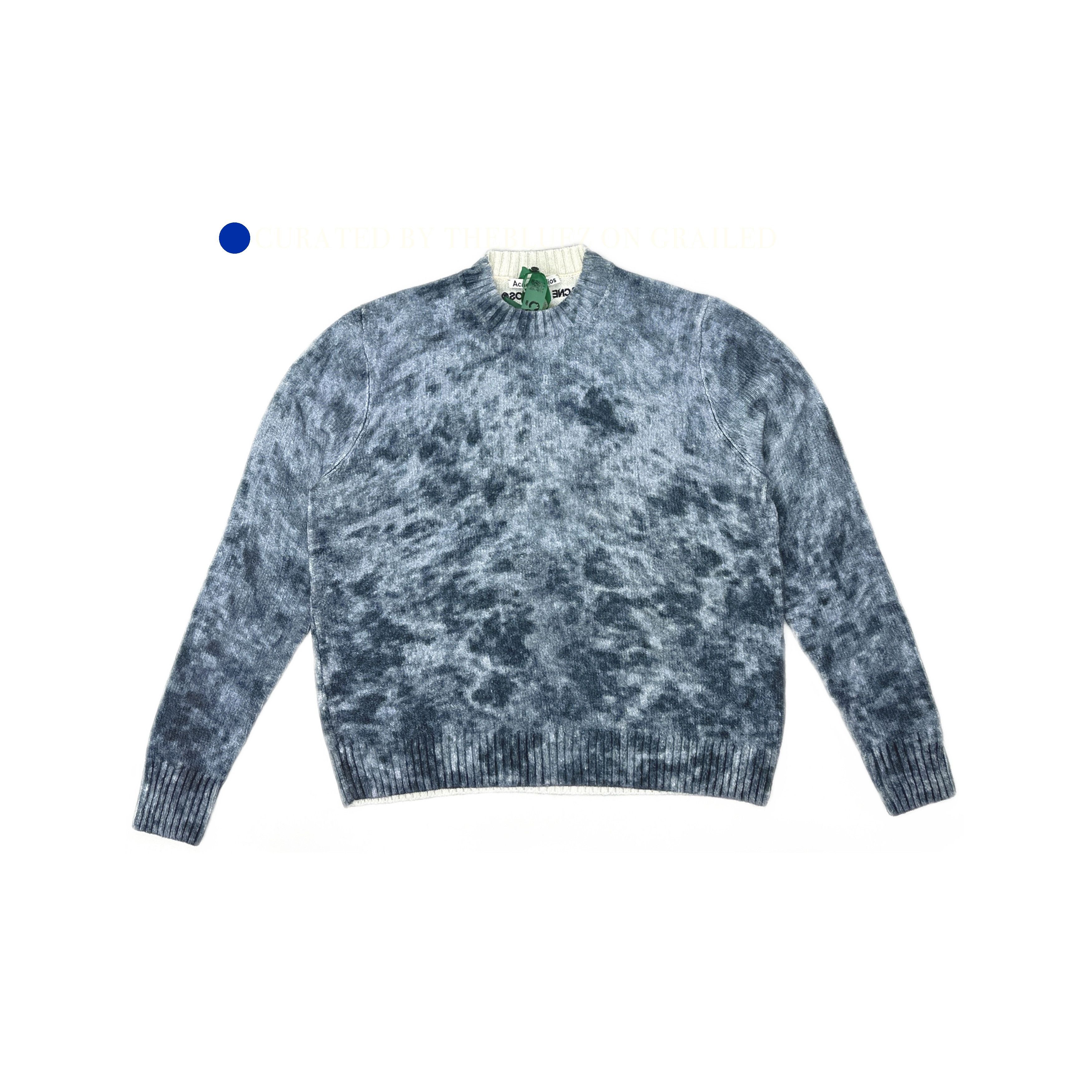 Acne Studios Tie-Dye Knit Sweater in Blue Size US M / EU 48-50 / 2 - 1 Thumbnail