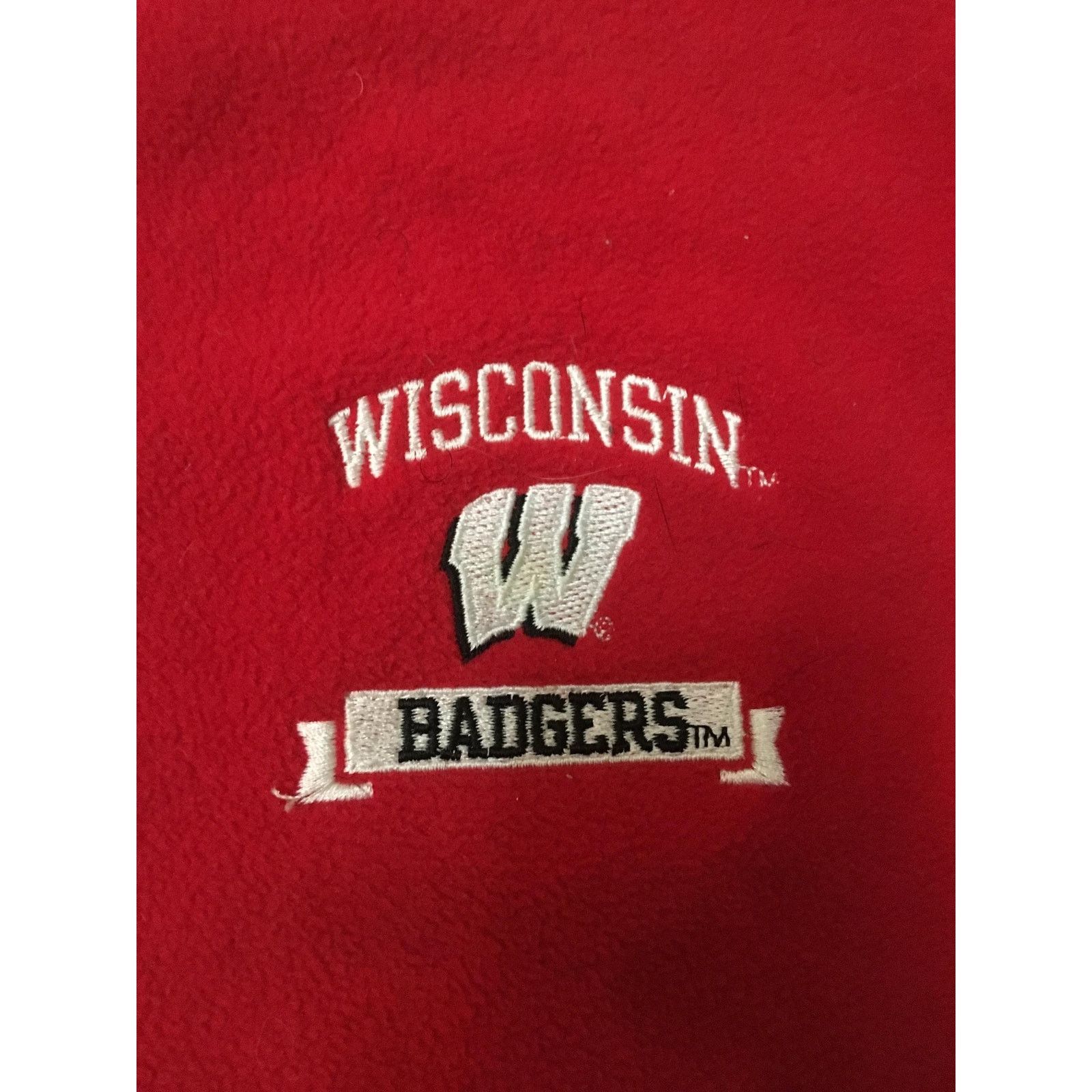 Champion Vintage Wisconsin Badgers fleece vest Sweatshirt size XL 90s Size US XL / EU 56 / 4 - 3 Thumbnail