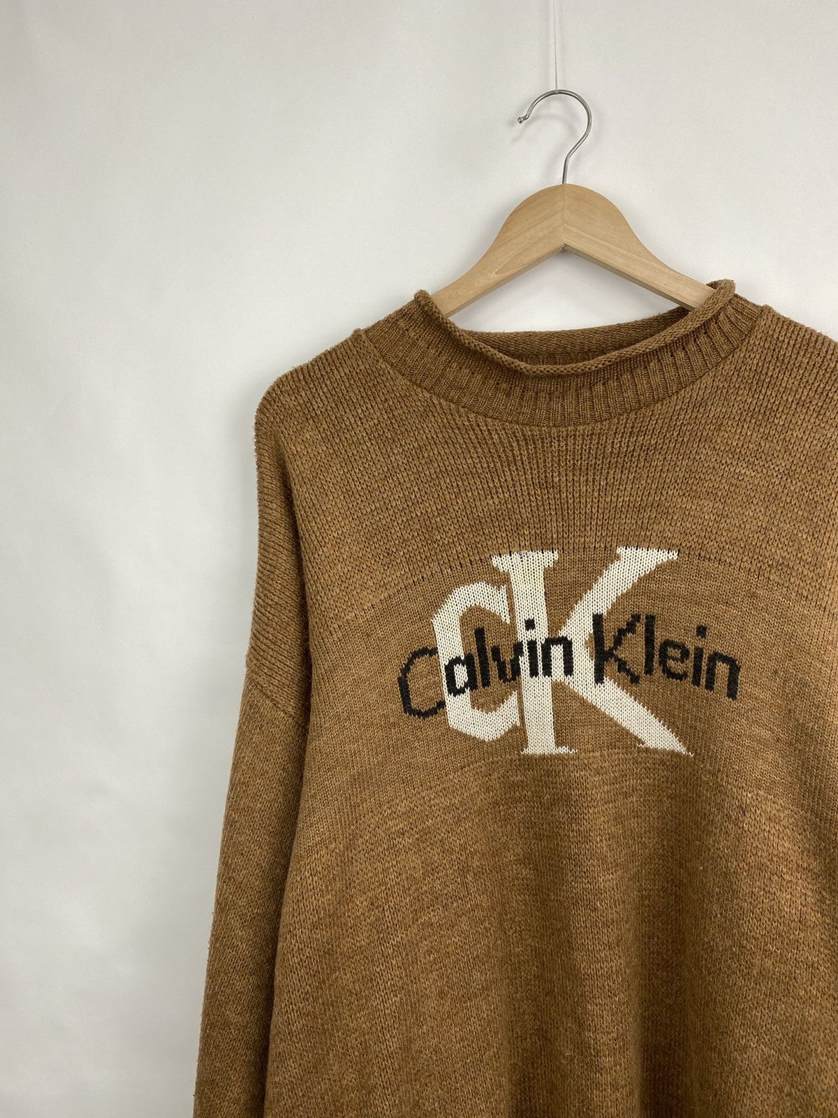 Calvin Klein 🇺🇸 Vintage 90s Calvin Klein Knit Sweaters Rare Retro Hype Y2K Size US XL / EU 56 / 4 - 2 Thumbnail