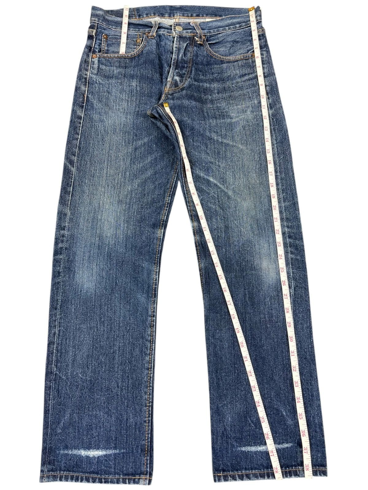 CAT'S PAW Vintage Cat’s Paw Union Made Raw Denim Selvedge Jeans Size US 31 - 11 Thumbnail