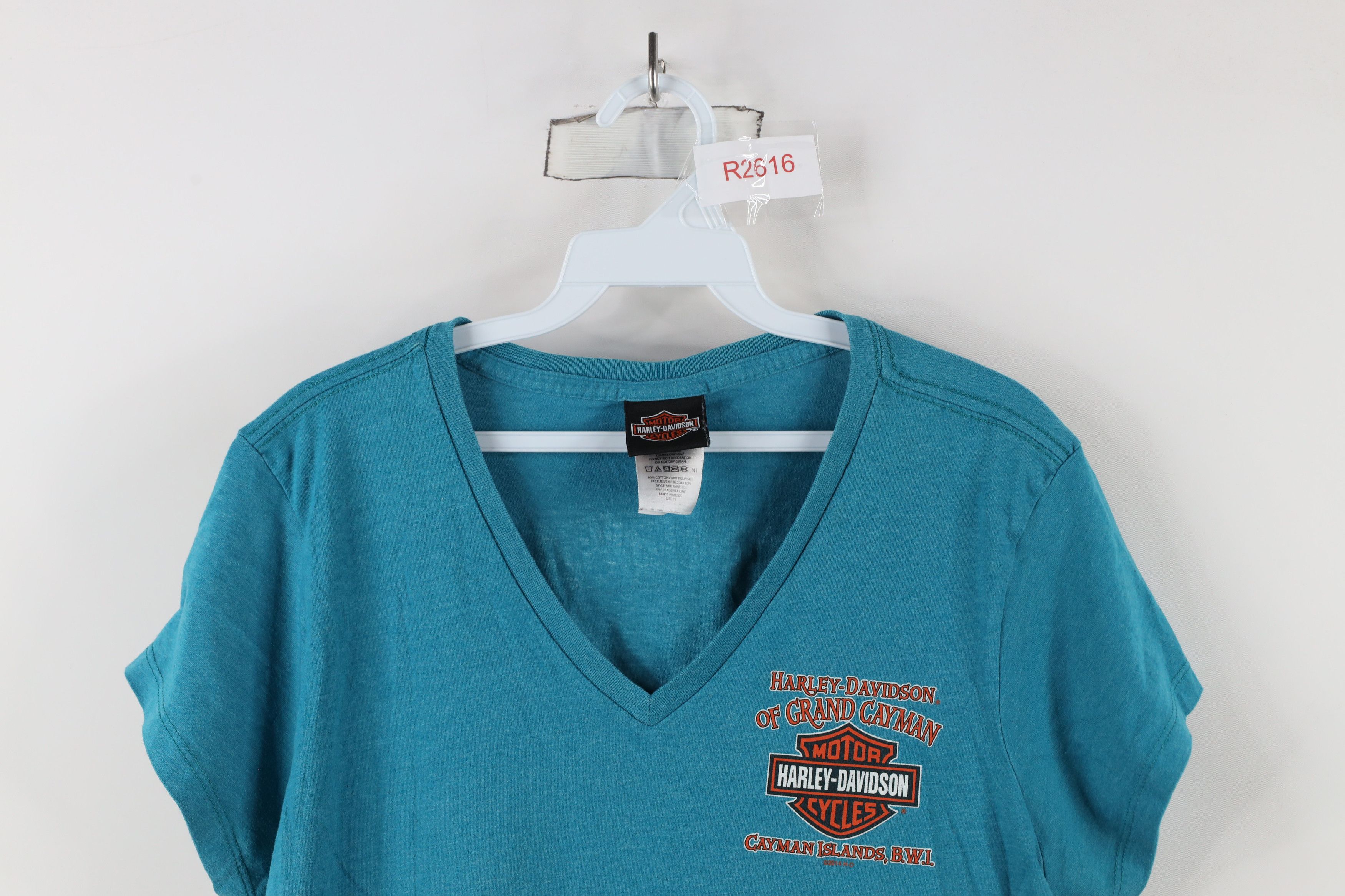 Harley Davidson × Vintage Y2K Harley Davidson Stingray Short Sleeve V-Neck T-Shirt Size XL / US 12-14 / IT 48-50 - 2 Thumbnail