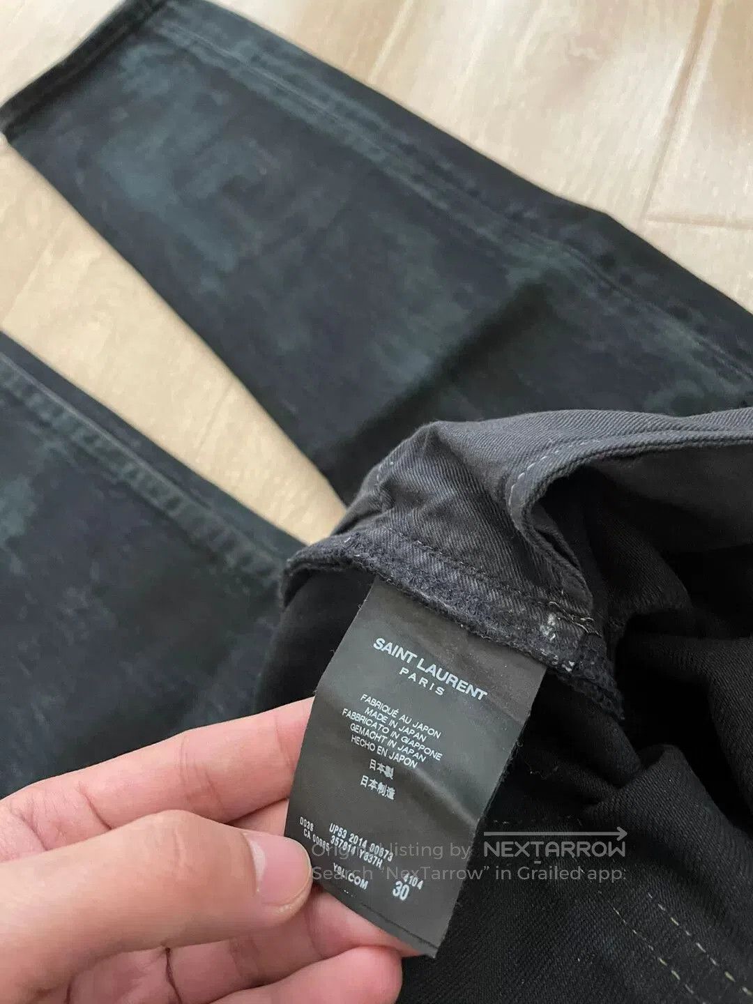Saint Laurent Paris Saint Laurent Distressed Denim Jeans. Size US 30 / EU 46 - 3 Thumbnail