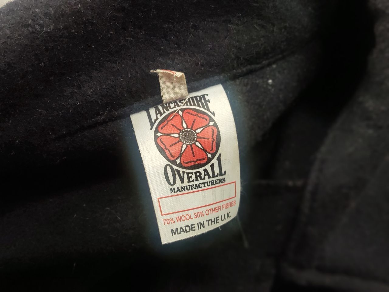 Vintage Vintage Lancashire overall Wool Chore Wool Black work Jacket Size US XL / EU 56 / 4 - 19 Thumbnail