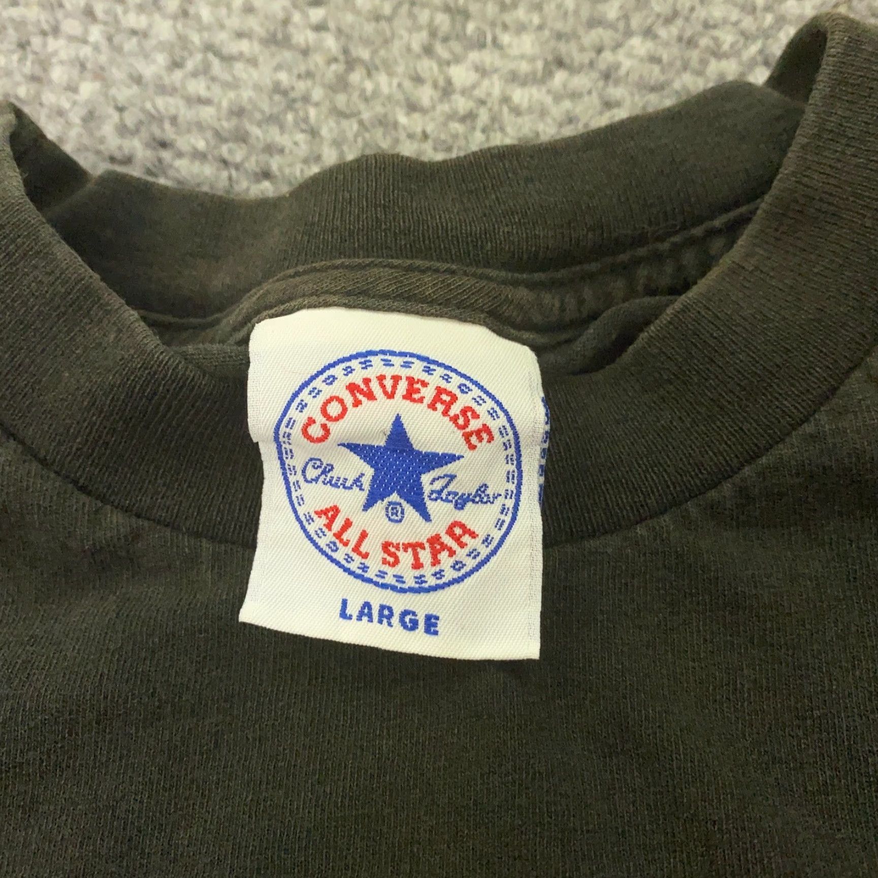 Converse Vtg Converse All Star Chuck Taylor Shirt Mens Large Faded Distressed Skater Size US L / EU 52-54 / 3 - 5 Thumbnail