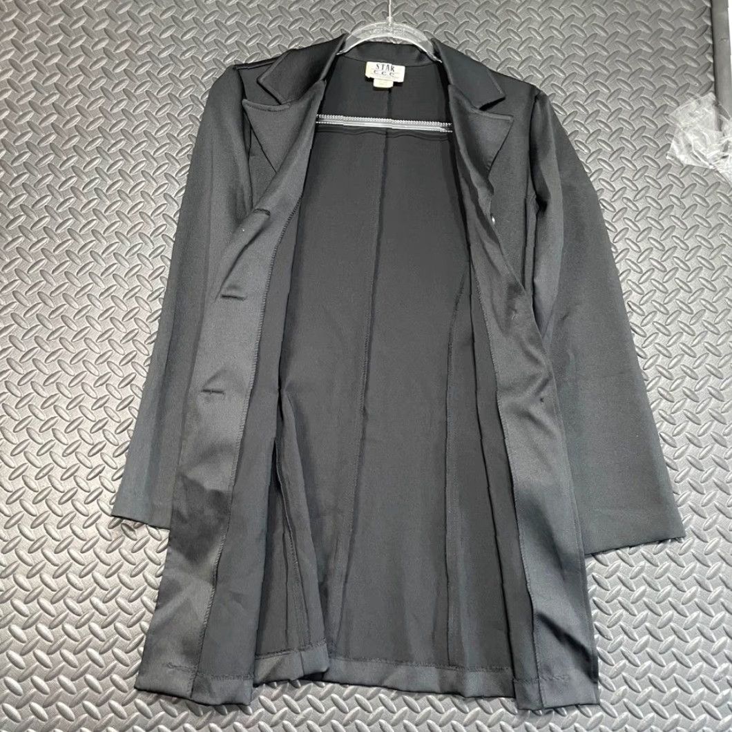 G-Star Star C.C.C Black 3 Button Long Blazer Jacket Business Casual Women Size Small Size S / US 4 / IT 40 - 3 Thumbnail