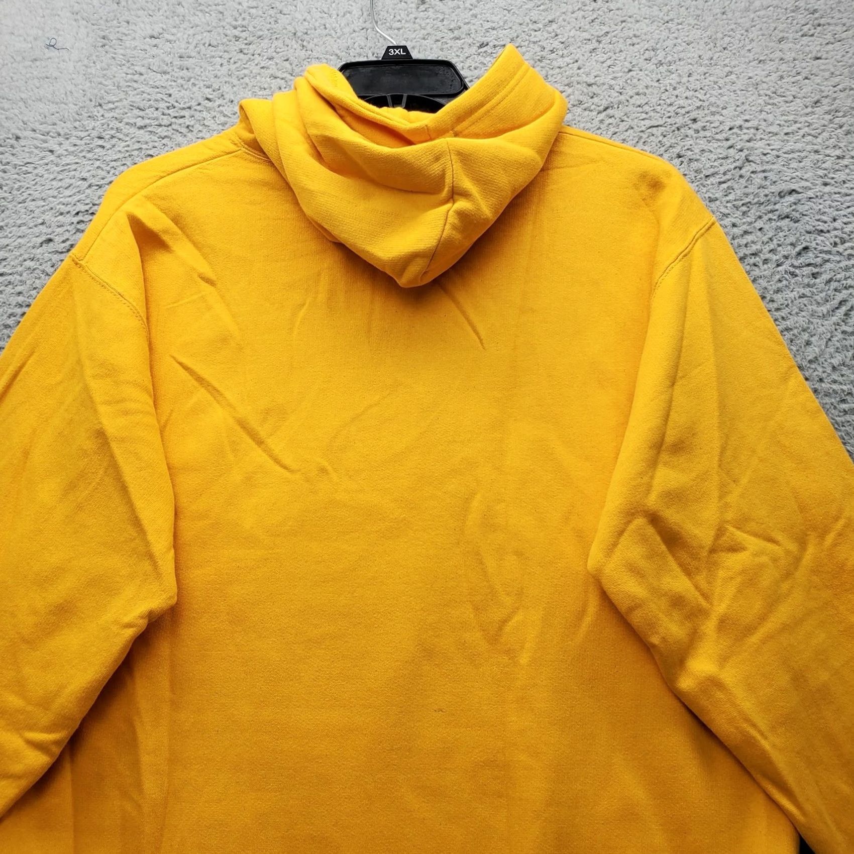 Vintage Jon Lauren Hoodie Unisex L Yellow Wild Wood Kangaroo Pocket Drawstring Size US L / EU 52-54 / 3 - 8 Thumbnail