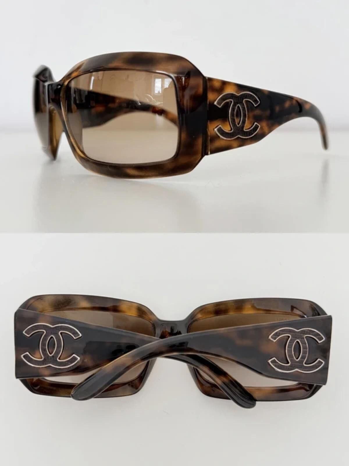 Chanel Chanel 6022-Q Oversized Tortoiseshell Sunglasses Size ONE SIZE - 1 Thumbnail