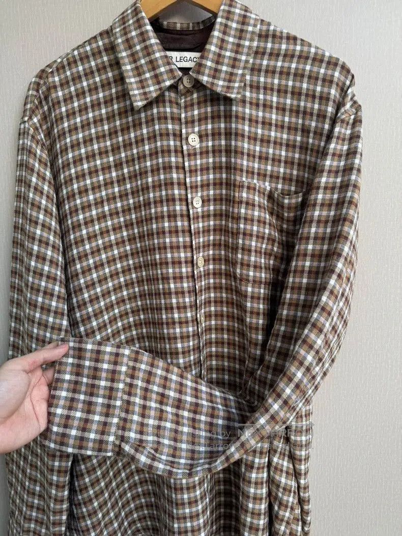 Our Legacy Our Legacy Brown Plaid Long Sleeve Shirt. Size US L / EU 52-54 / 3 - 7 Thumbnail