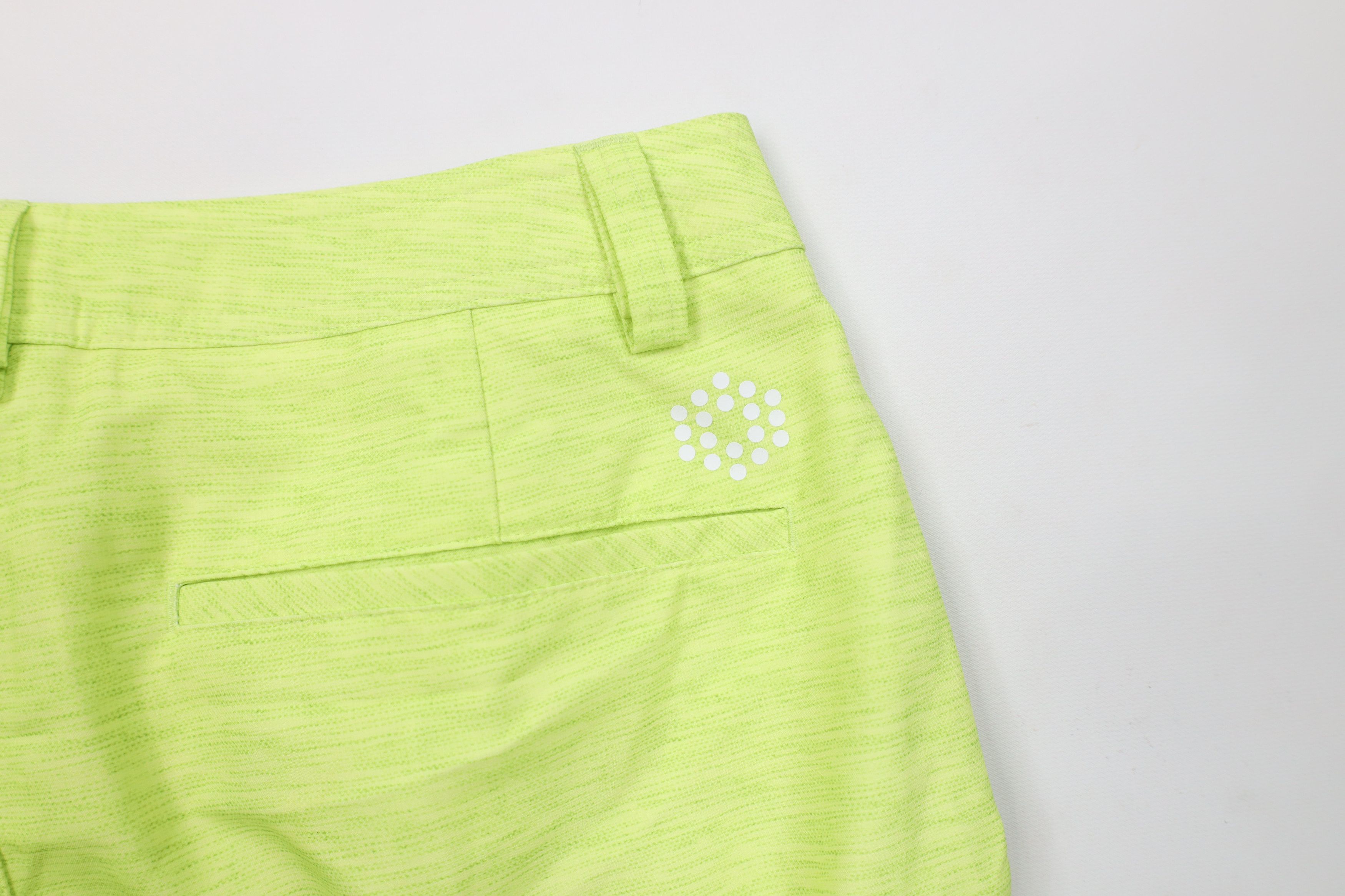 Puma × Vintage Puma Golf Cell Chambray Golfing Chino Shorts Lime Green Size US 30 / EU 46 - 11 Thumbnail