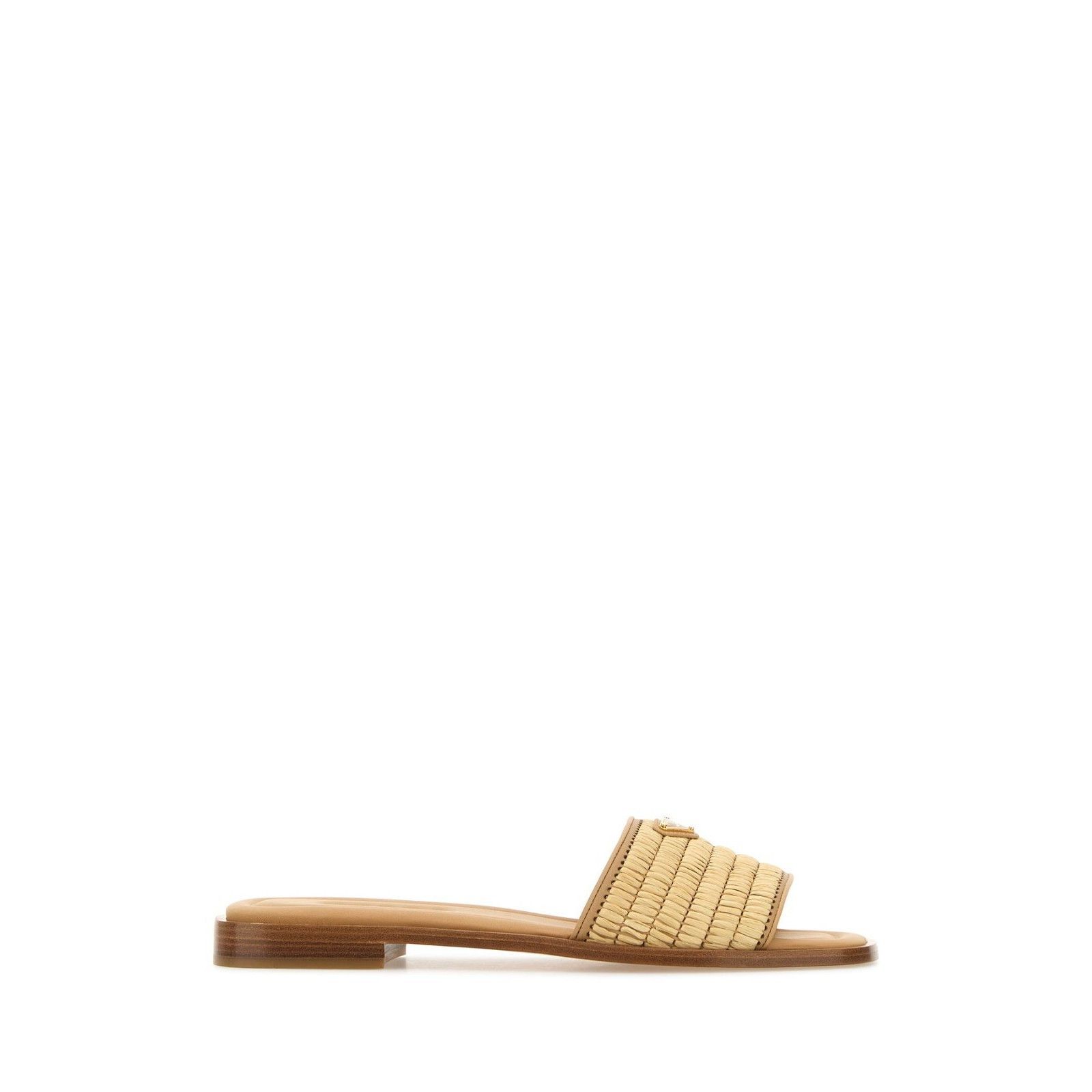 Prada PRADA Summer Beige Brown Raffia Slippers New & Authentic (Wo Size US 7 / IT 37 - 1 Thumbnail