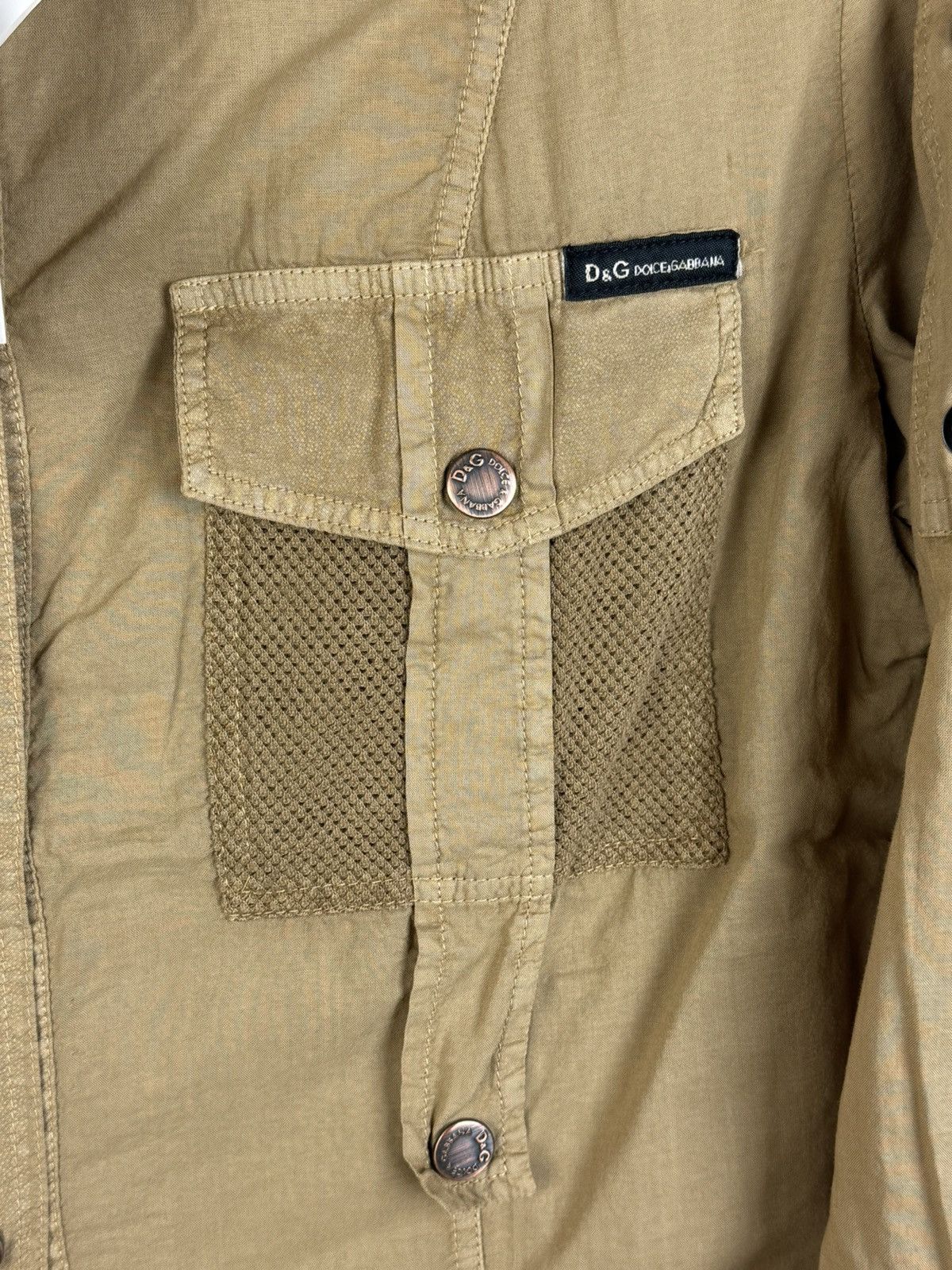Dolce & Gabbana NWT Dolce & Gabbana 2003 Military Long Sleeve Button Up L Size L / US 10 / IT 46 - 3 Thumbnail
