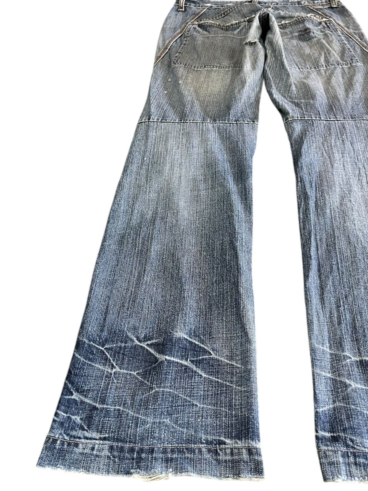 14th Addiction Vintage Le Jean Martihe Francois Girbaud Flare Denim Size US 32 / EU 48 - 8 Thumbnail