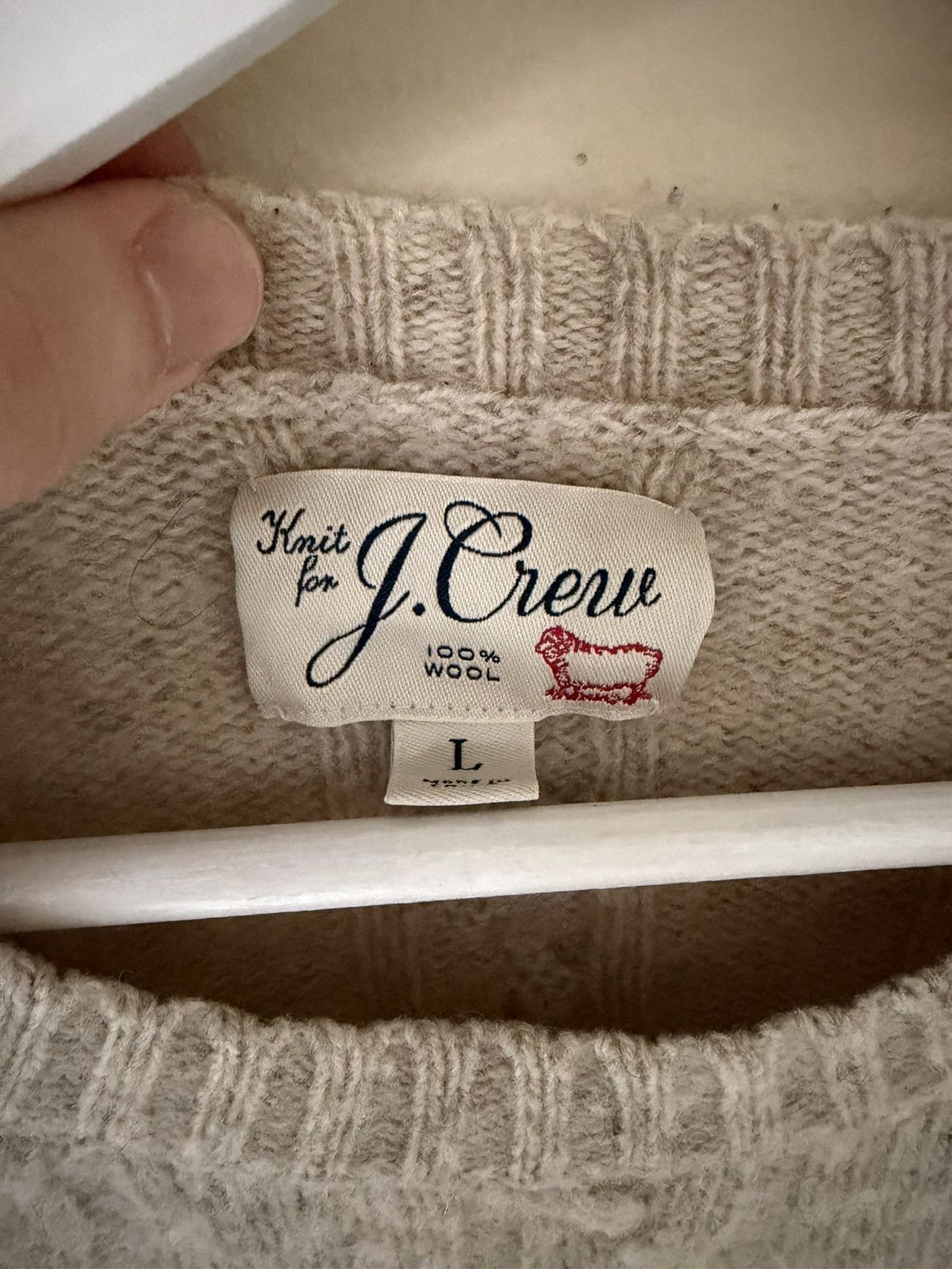 J.Crew Cable knit shaggy wool sweater Size US L / EU 52-54 / 3 - 4 Thumbnail