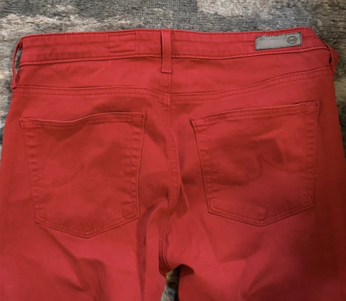 AG Adriano Goldschmied AG Adriano Goldschmied Abbey Skinny Ankle Jeans Red Size 26 Size 26" / US 2 / IT 38 - 4 Thumbnail