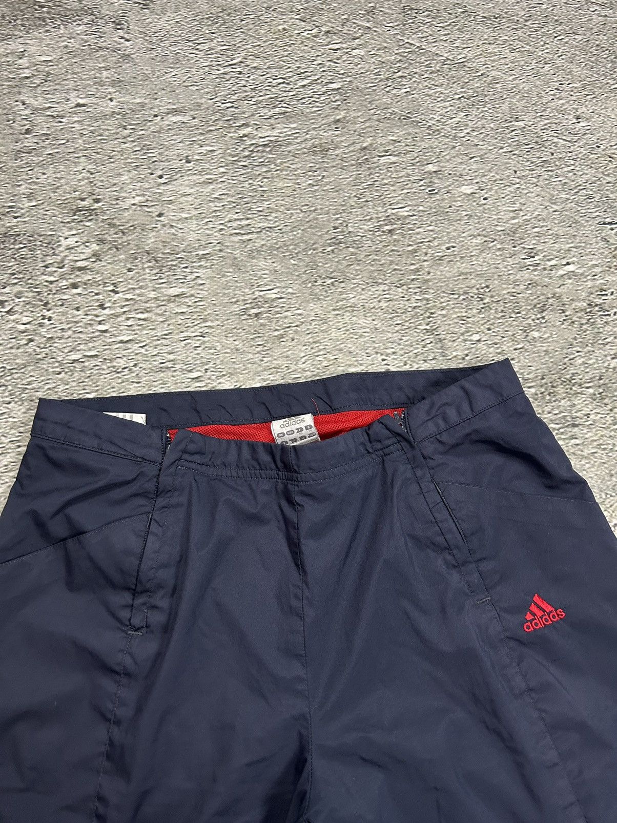 Adidas Adidas vintage navy red nylon track pants bootcut 2000s Size US 32 / EU 48 - 6 Thumbnail