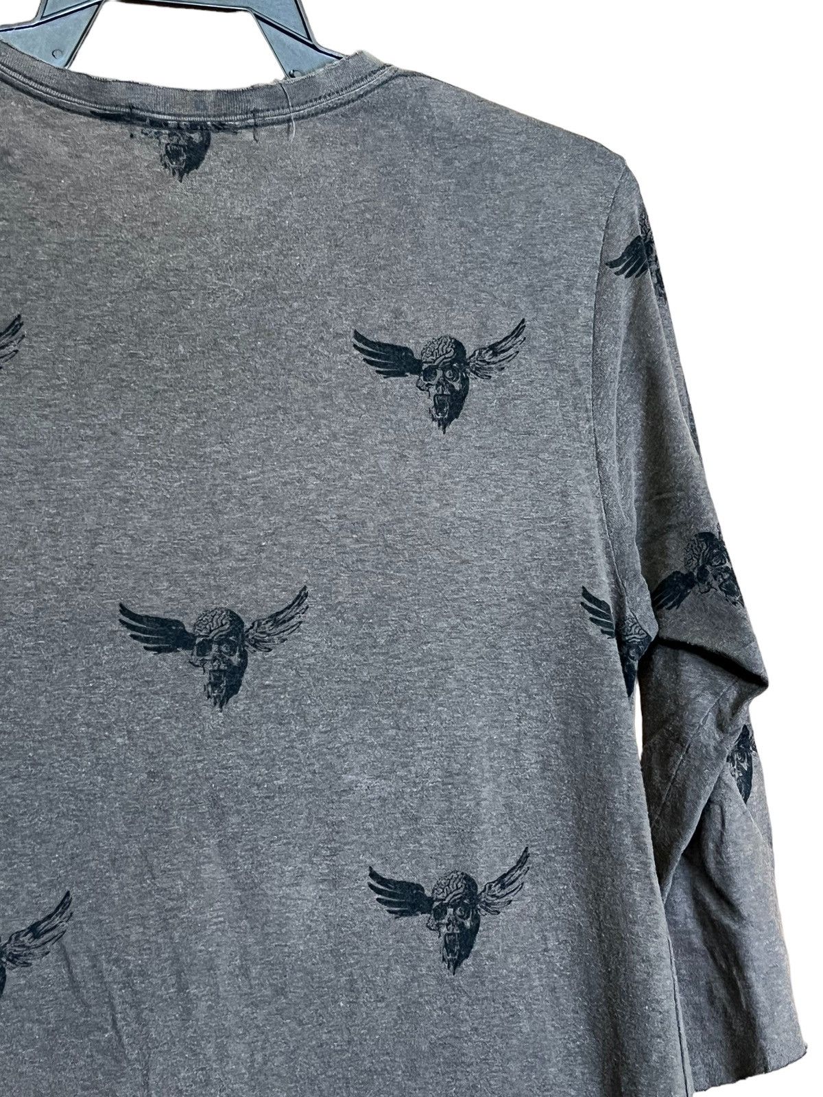 Jun Takahashi ICONIC🔥UNDERCOVER SKULL DISTRESSED STYLE 3 QUARTER SHIRT Size M / US 6-8 / IT 42-44 - 3 Thumbnail
