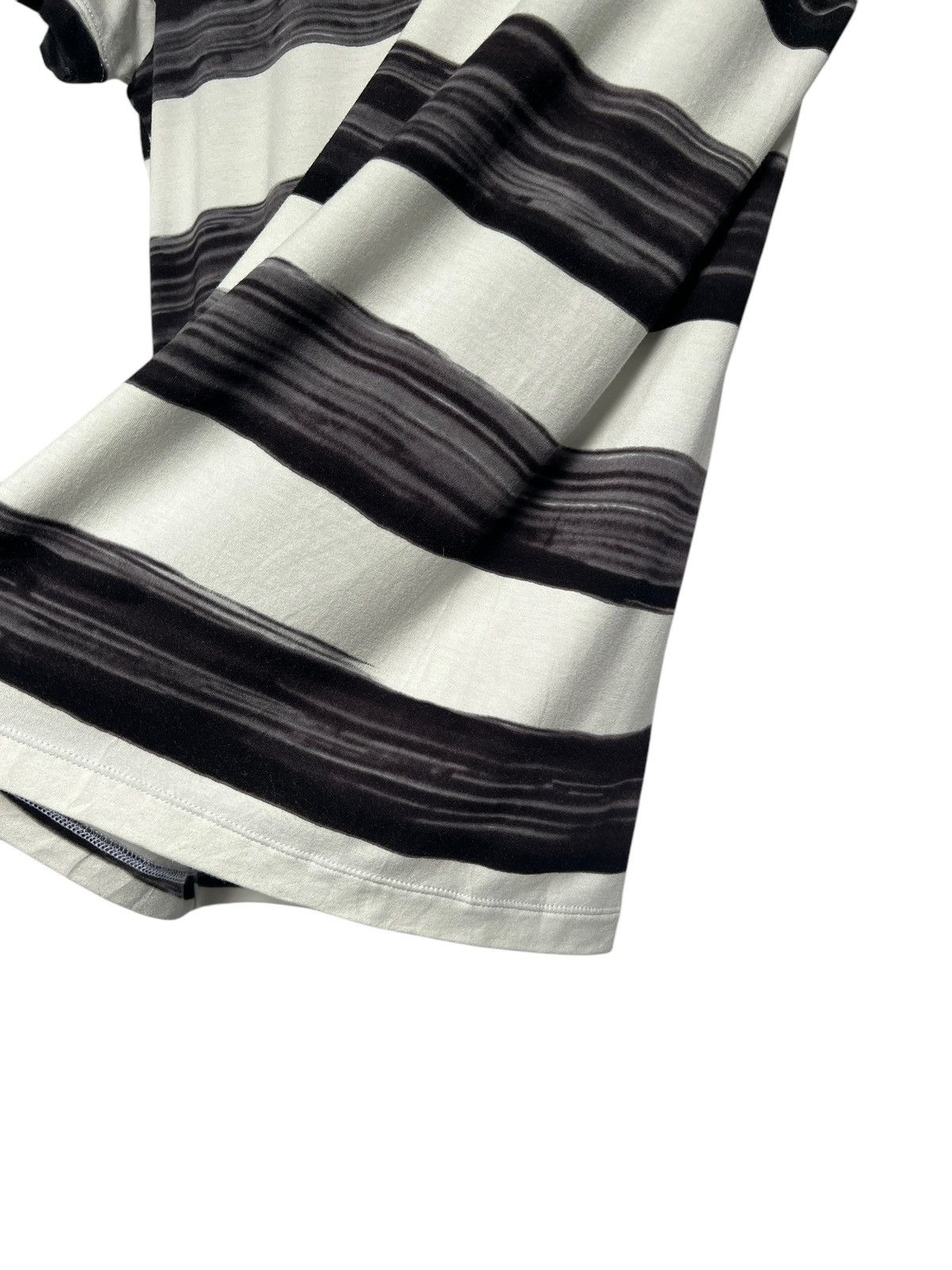 Yohji Yamamoto Y’s Yohji Yamamoto Brush Stripes Rayon Tshirt Size US XXS / EU 40 - 7 Thumbnail