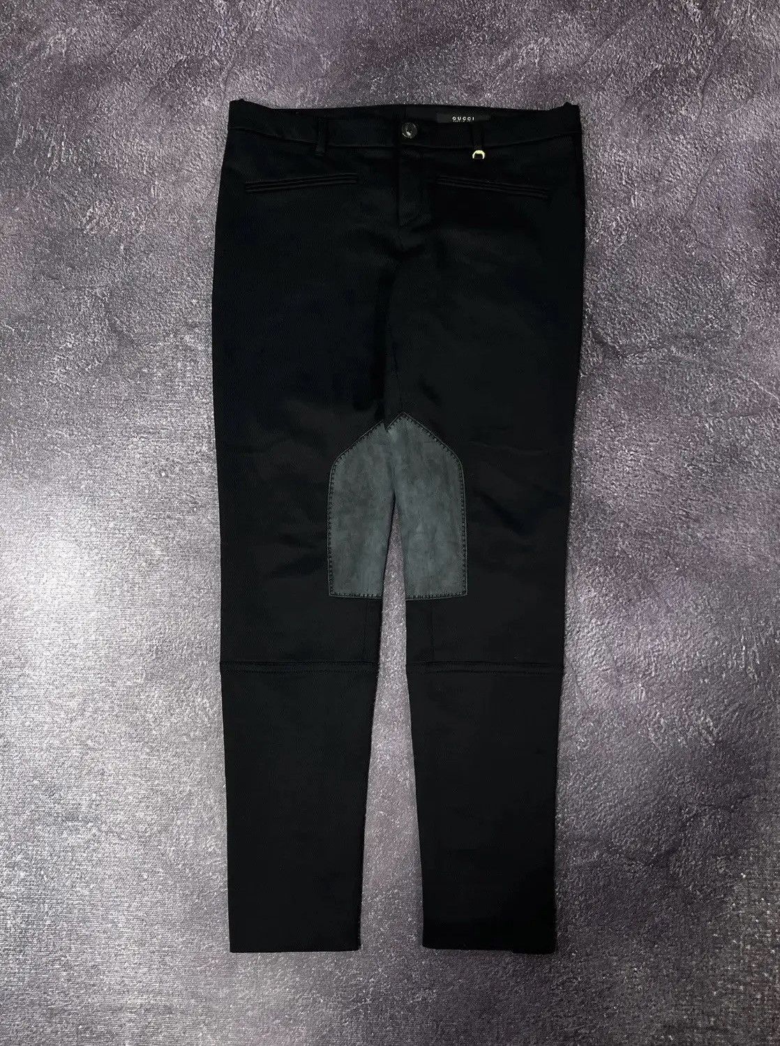 Gucci Gucci Leather Inserts Women's Archival Luxury Pants Size 30" / US 8 / IT 44 - 1 Thumbnail