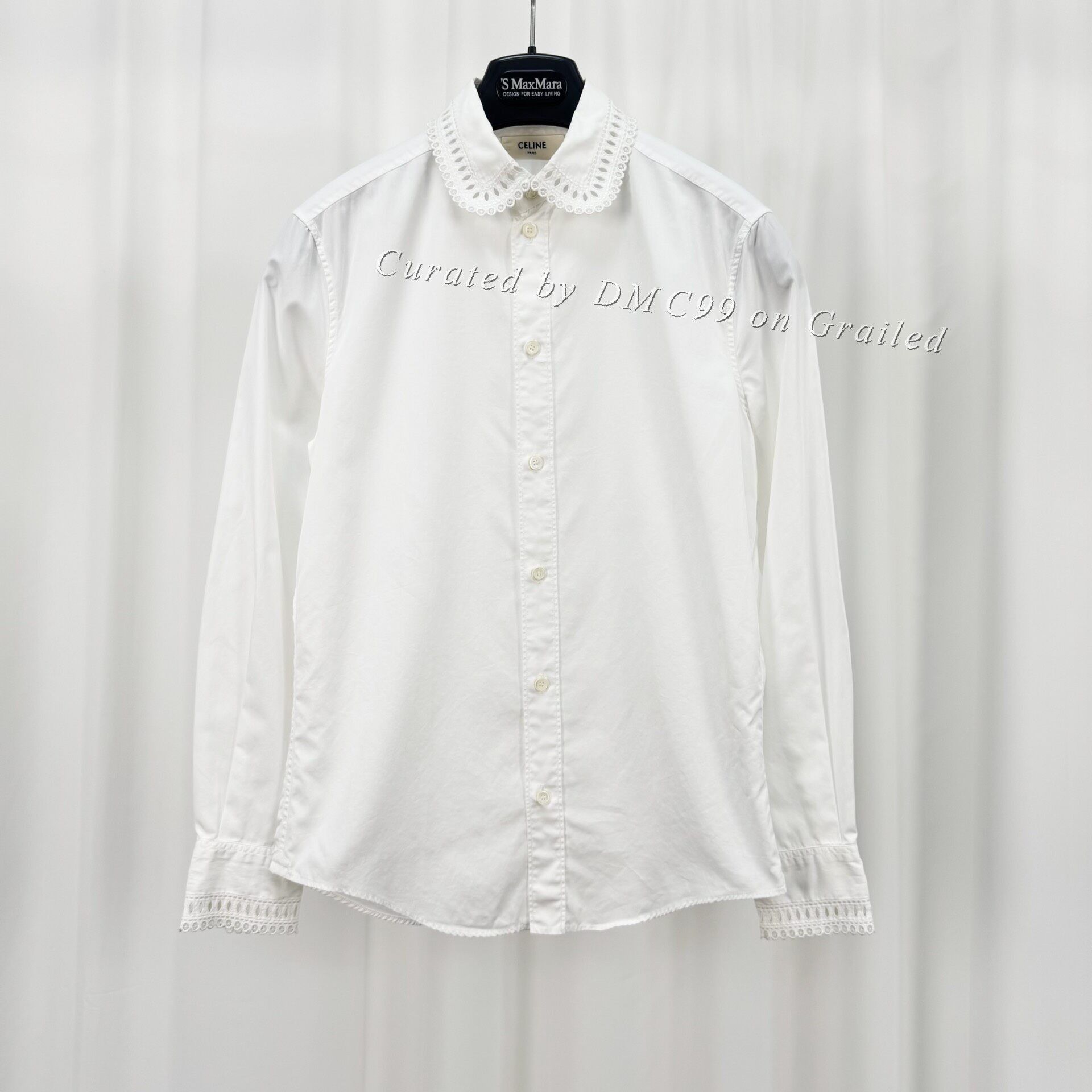 Celine Celine Hollow Floral Blouse Size XXS / US 00 / IT 34 - 1 Thumbnail