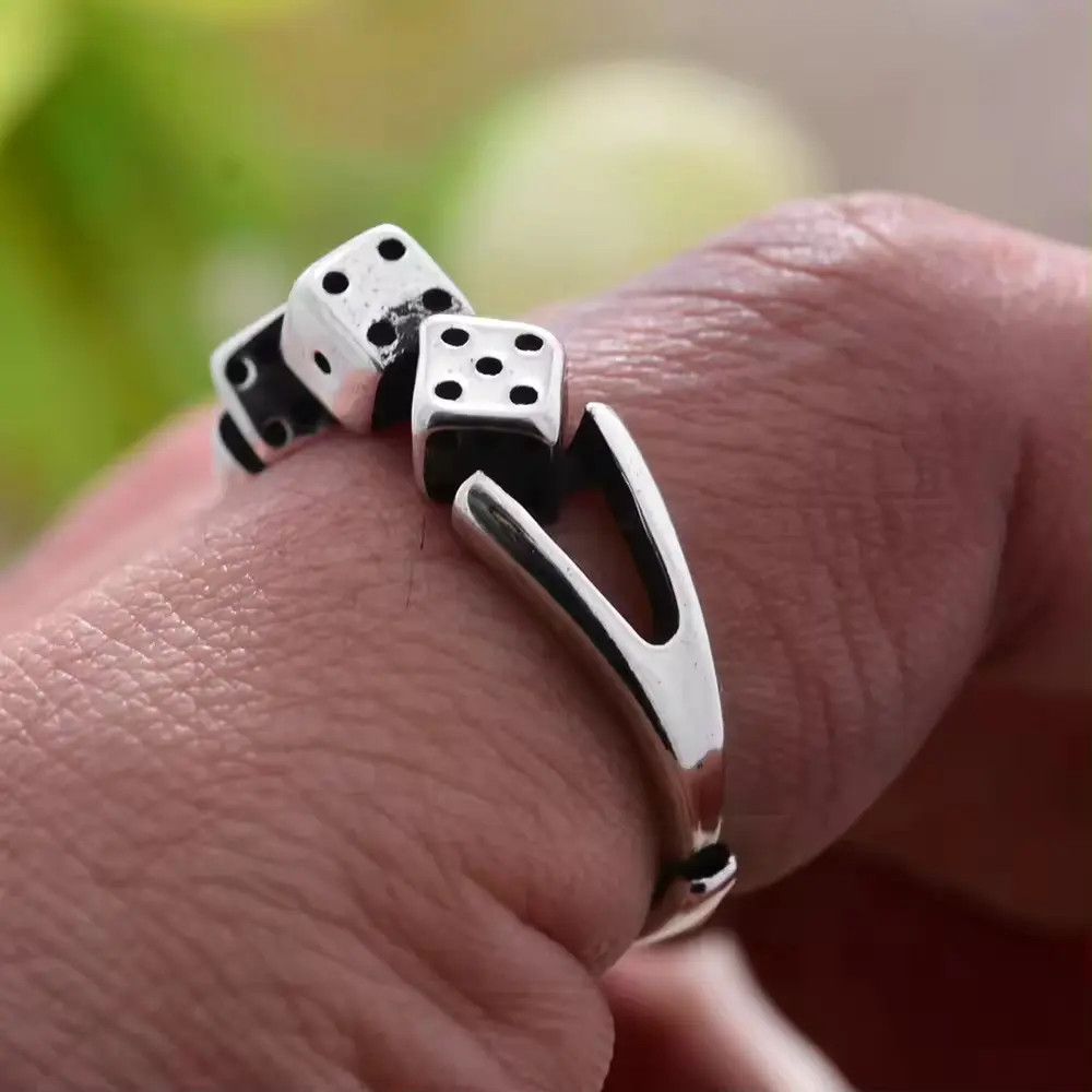 Jewelry Lucky Dice Ring Size ONE SIZE - 3 Thumbnail