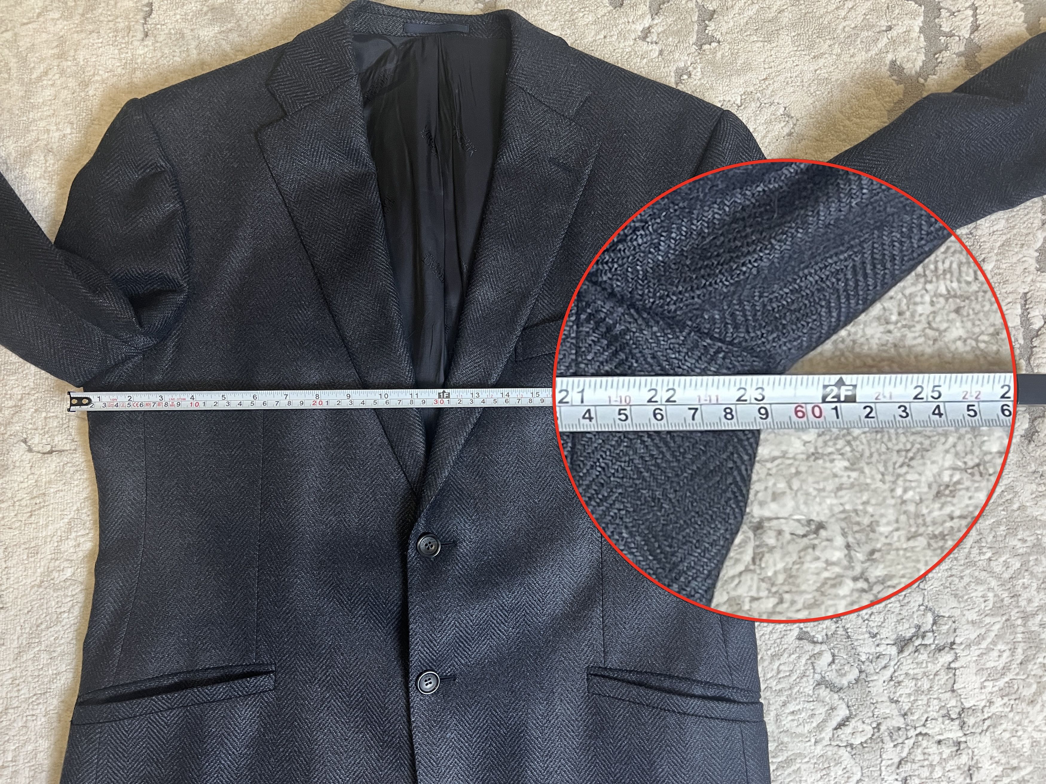 Versace Versace Collection Wool Blazer Jacket Herringbone Size 56R Size 54R - 18 Thumbnail